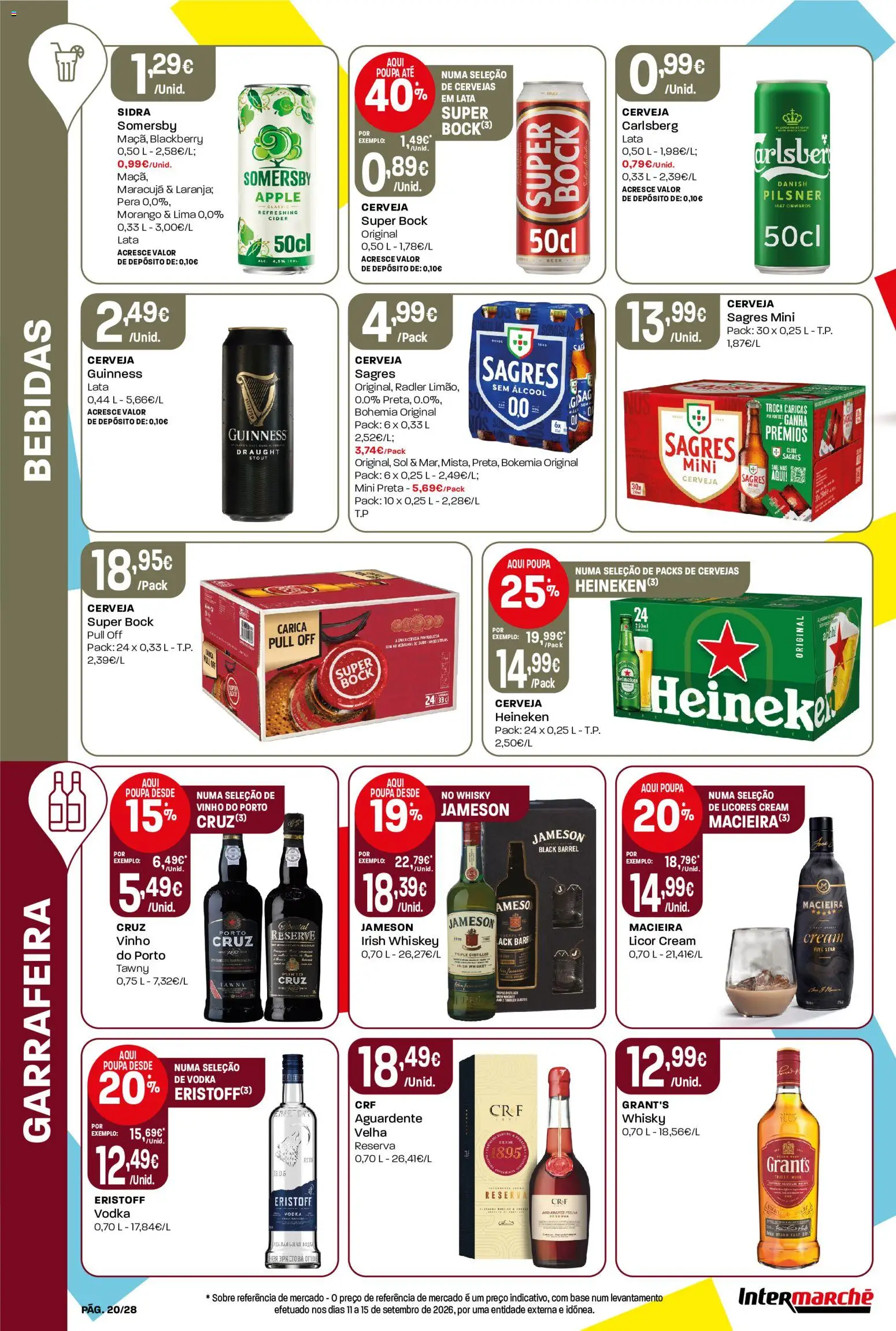 Intermarché folheto Contact │ válido de 29/10/2026 | Página: 20 | Produtos: Whisky, Licor, Vinho, Vodka