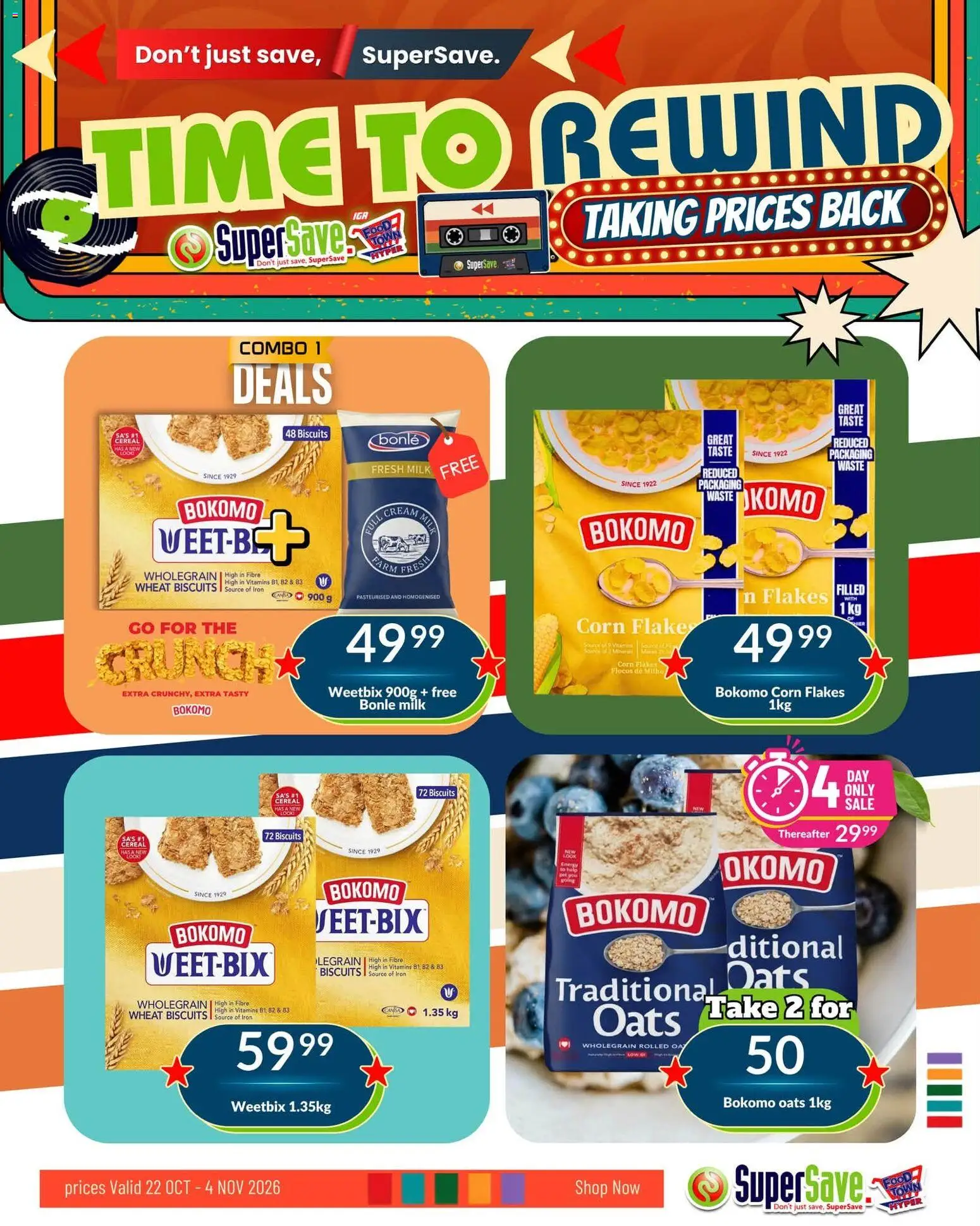 New Super Save catalogue – valid from 22/10/2026 | Page: 26 | Products: Corn, Biscuits, Cream, Flakes