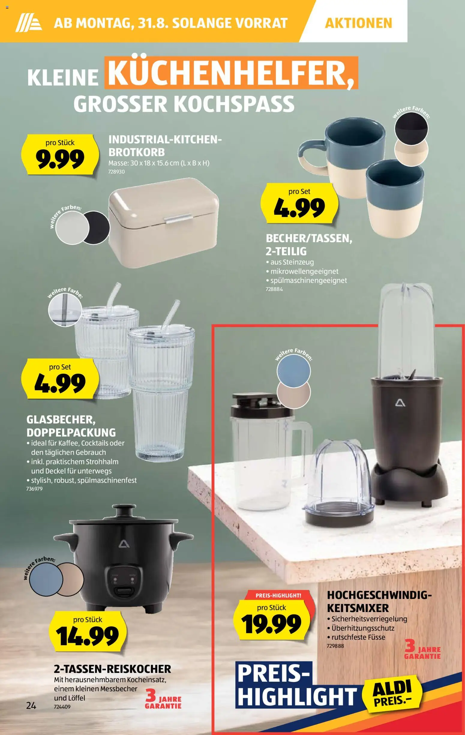 Aldi aktionen – gültig ab 27.08.2026 | Seite: 24 | Produkte: Box, Korb, Deckel