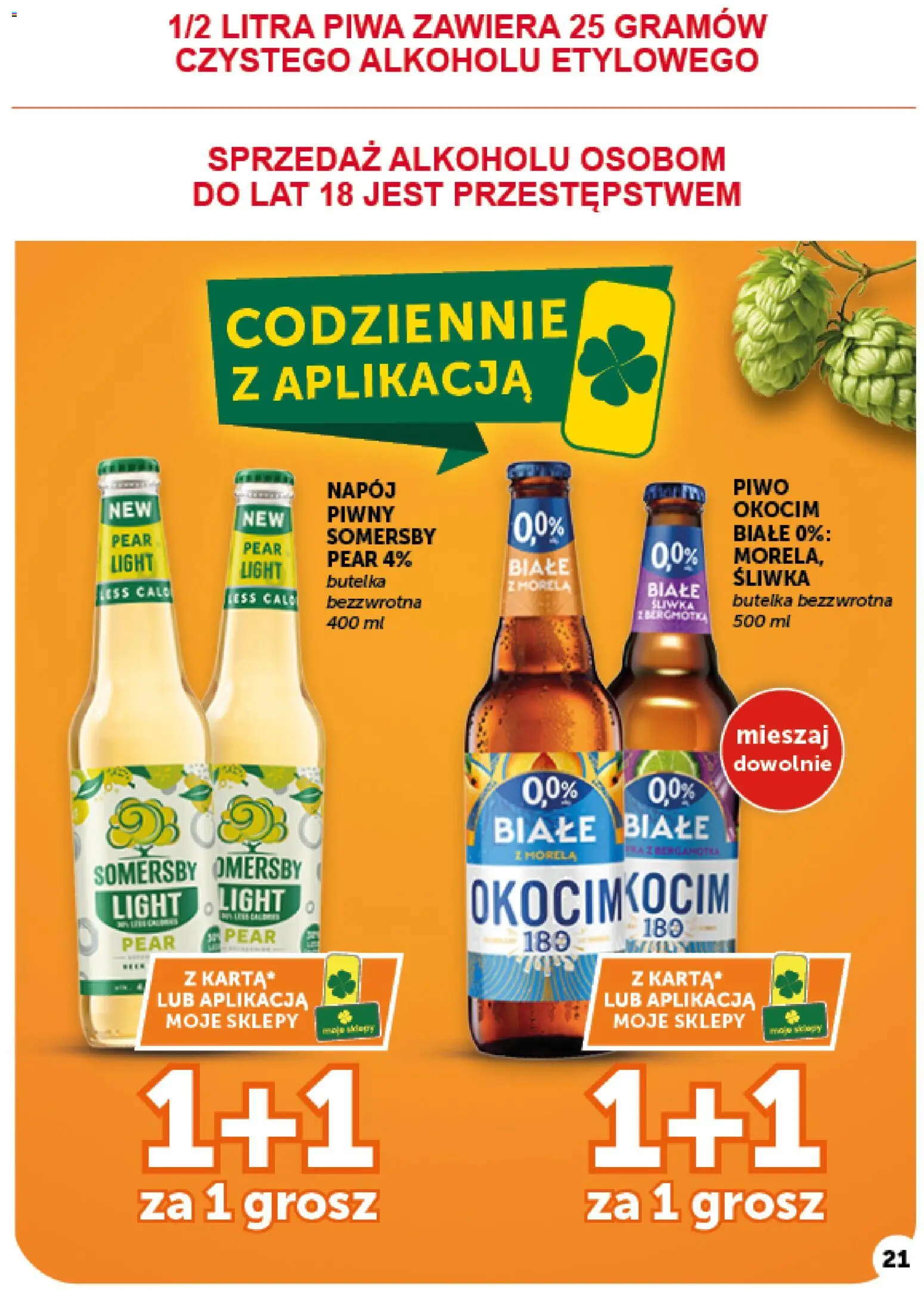 ABC gazetka - Minimarket od 08.10.2026 | Strona: 21 | Produkty: Piwo, Somersby