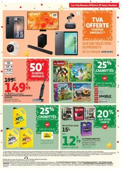 Auchan - Prévisualisation de Auchan catalogue valide à partir de 27/10/2026 | Page: 5 | Produits: Vidéo, Réservoir d'eau, Aspirateur balai, Jeux