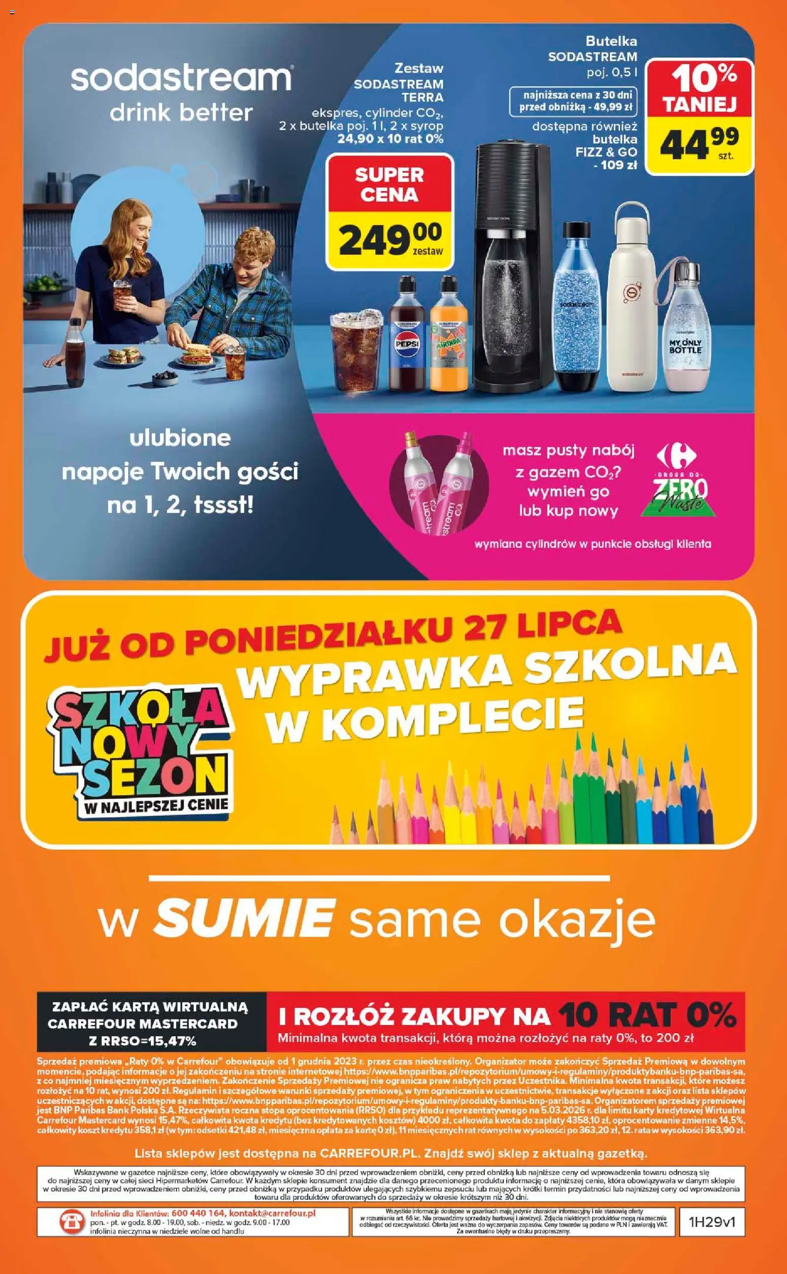 Carrefour gazetka - Same okazje od 13.07.2026 | Strona: 16 | Produkty: Karta, Syrop, Napoje, Pepsi