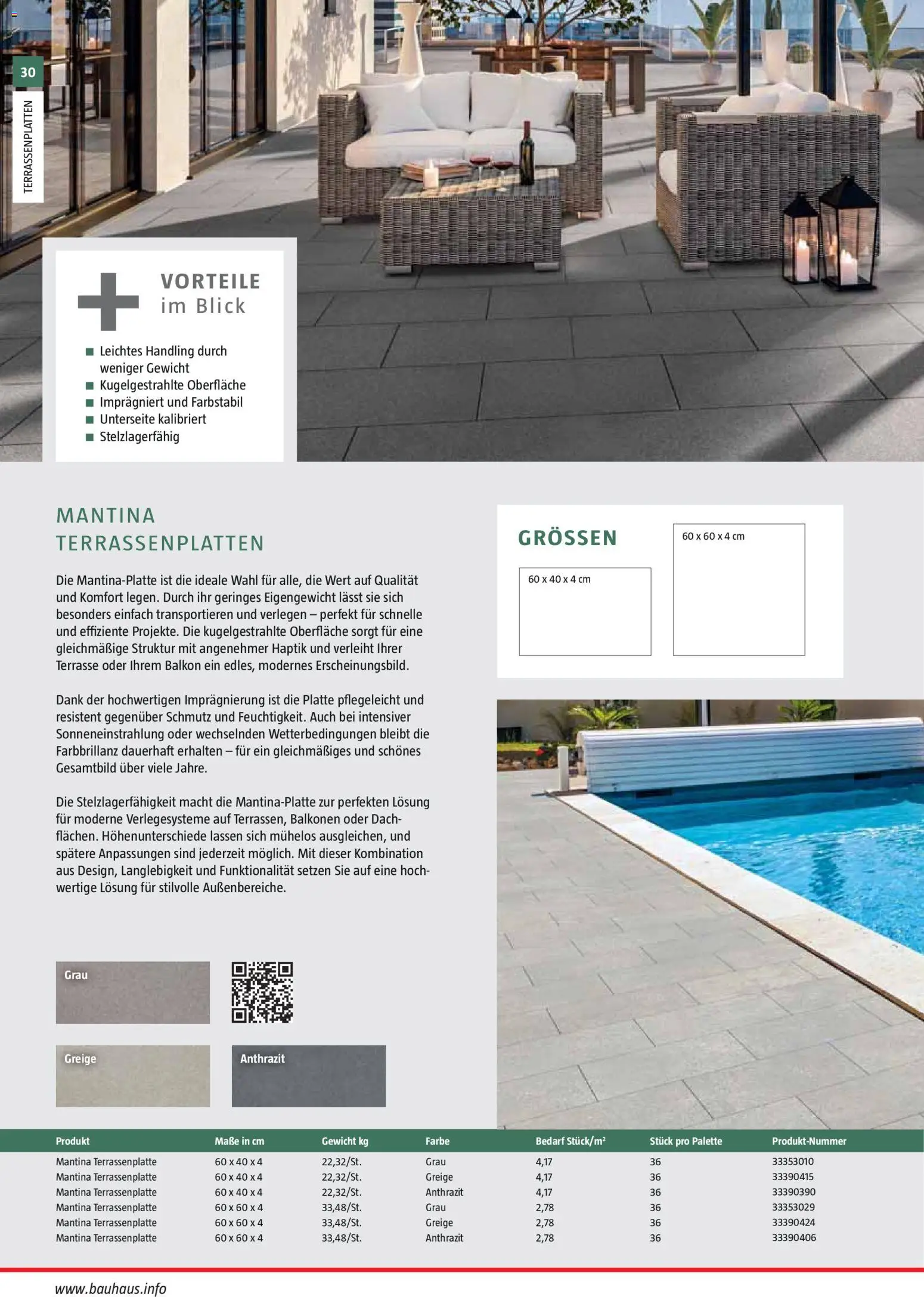 Bauhaus Gartenbaumaterialien 2026 – gültig ab 02.03.2026 | Seite: 30 | Produkte: Gewicht