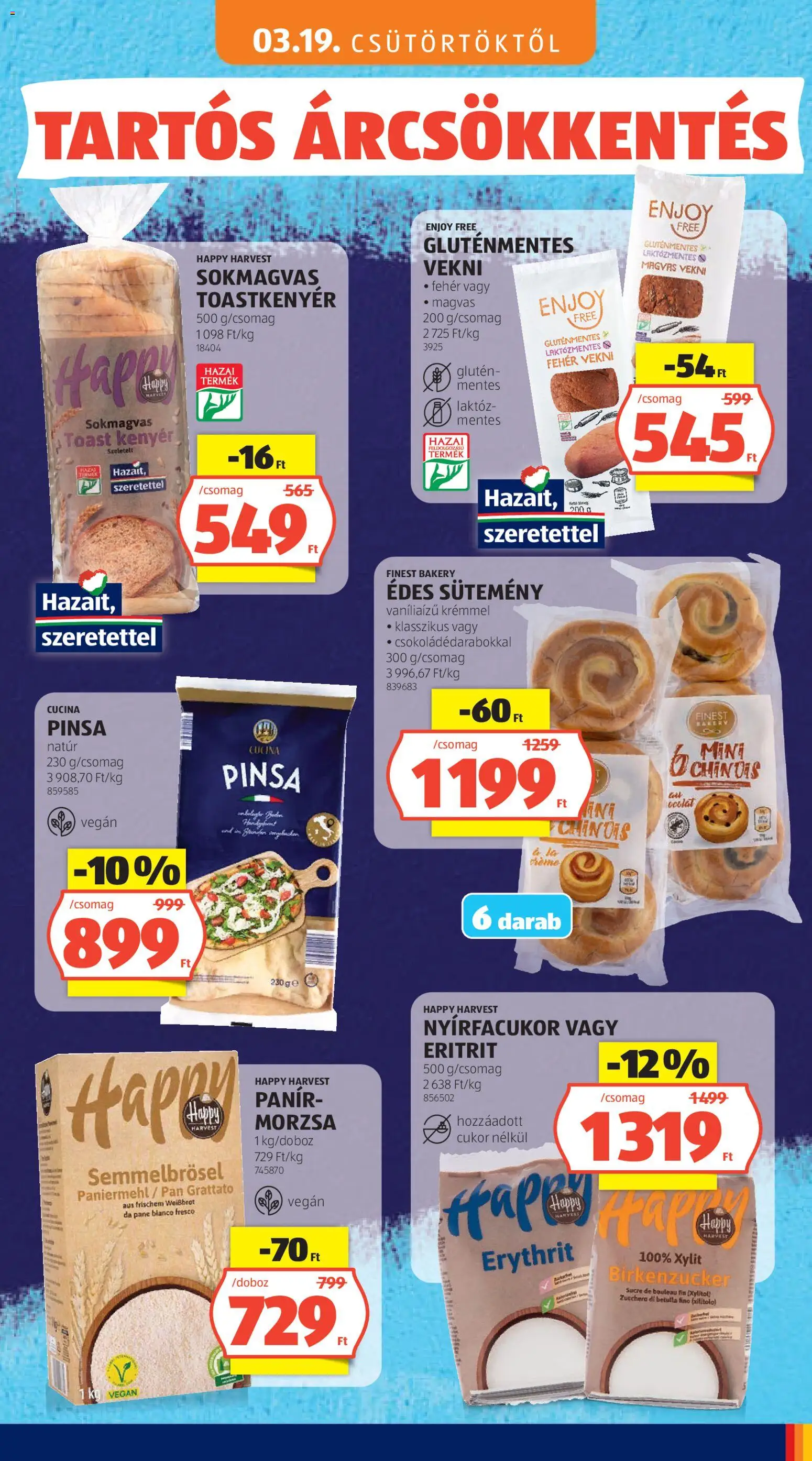Aldi akciós ujság - amely érvényes a következő dátumtól: 03.05.2026 | Oldal: 57 | Termékek: Gluténmentes, Vegán, Sütemény, Cukor