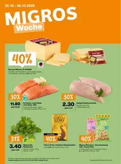 Migros aktionen ab 22.10.2026 gültig