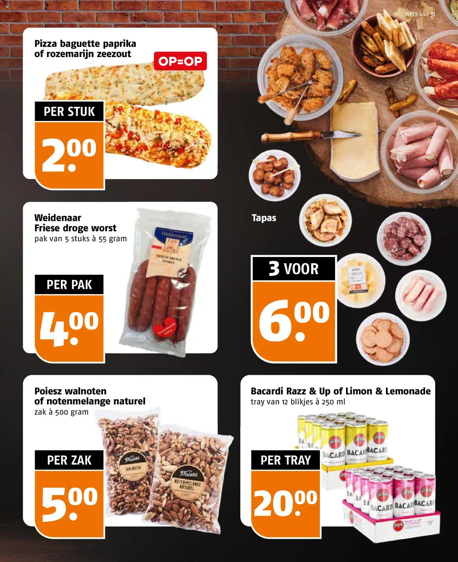 {H1} | Pagina: 31 | Producten: Pizza, Baguette, Zeezout, Walnoten