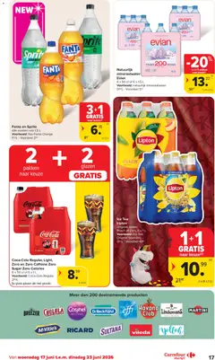 Carrefour market Folder week 25 - Voorbeeld van een folder van Carrefour market, geldig van 17.06.2026 | Pagina: 17 | Producten: Fles, Coca Cola, Fanta, Sprite