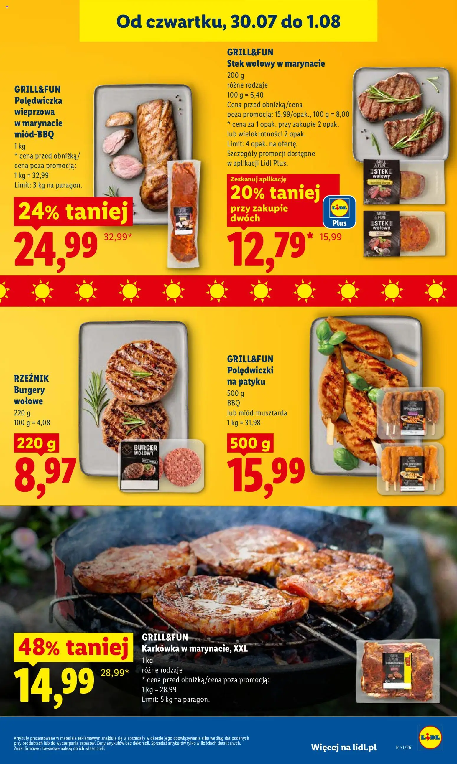 Lidl Polsko leták od 30.07.2026 | Strana: 61 | Produkty: Burger