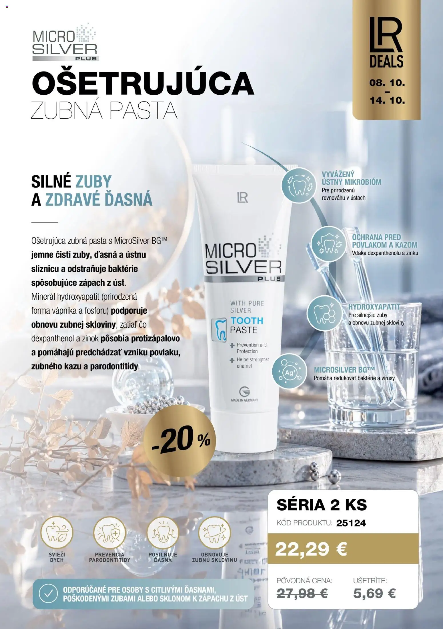 Nové LR akcie – leták je platný od 08.10.2026 | Strana: 6 | Produkty: Zubná pasta