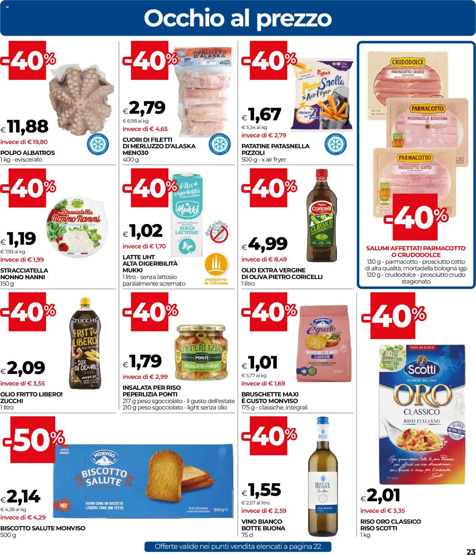 Volantino COOP del 30/07/2026 | Pagina: 23 | Prodotti: Riso, Patatine, Olio, Olio extra vergine