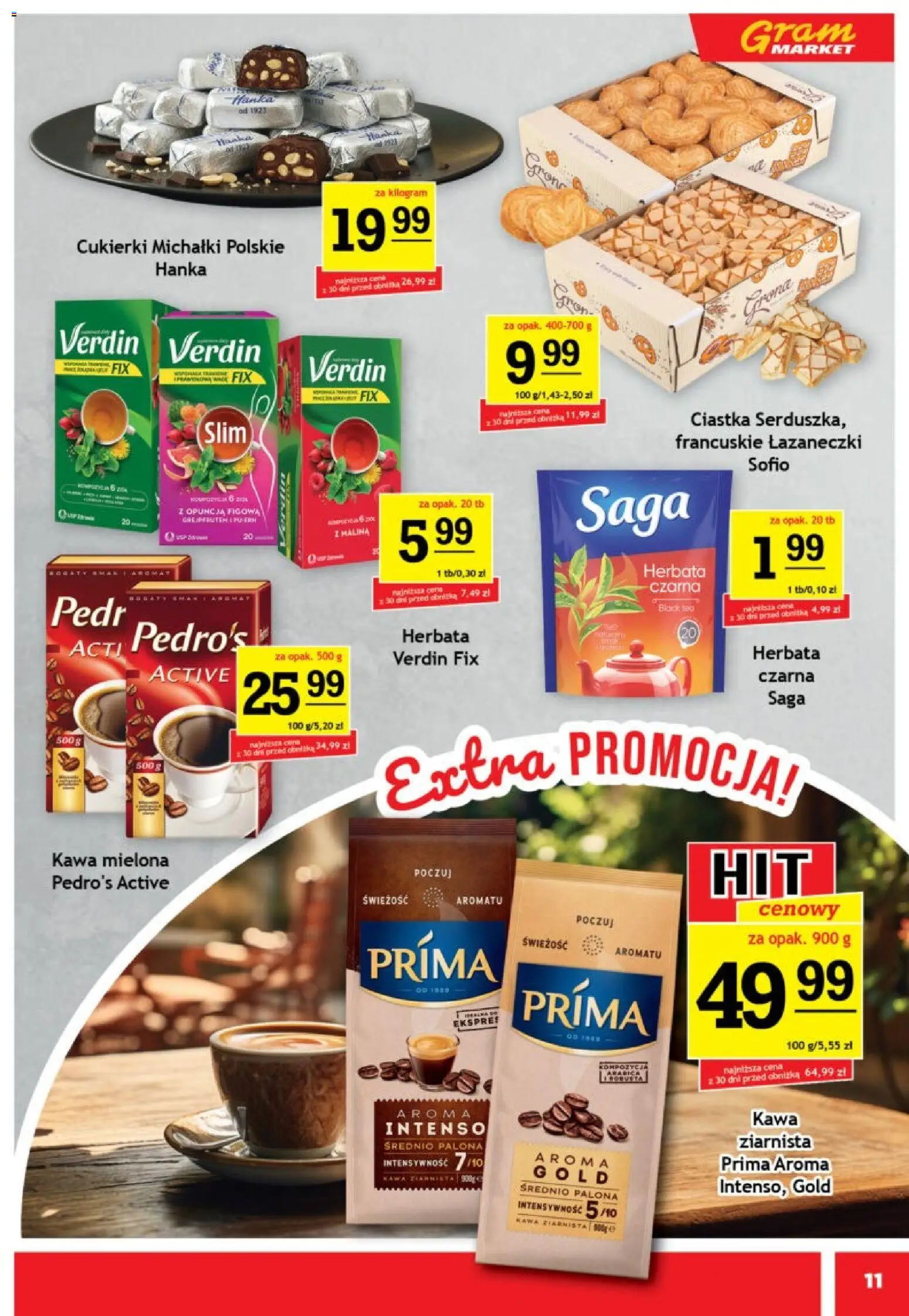 Gram Market gazetka od 26.08.2026 | Strona: 11 | Produkty: Malina, Kawa ziarnista, Kawa, Cukierki
