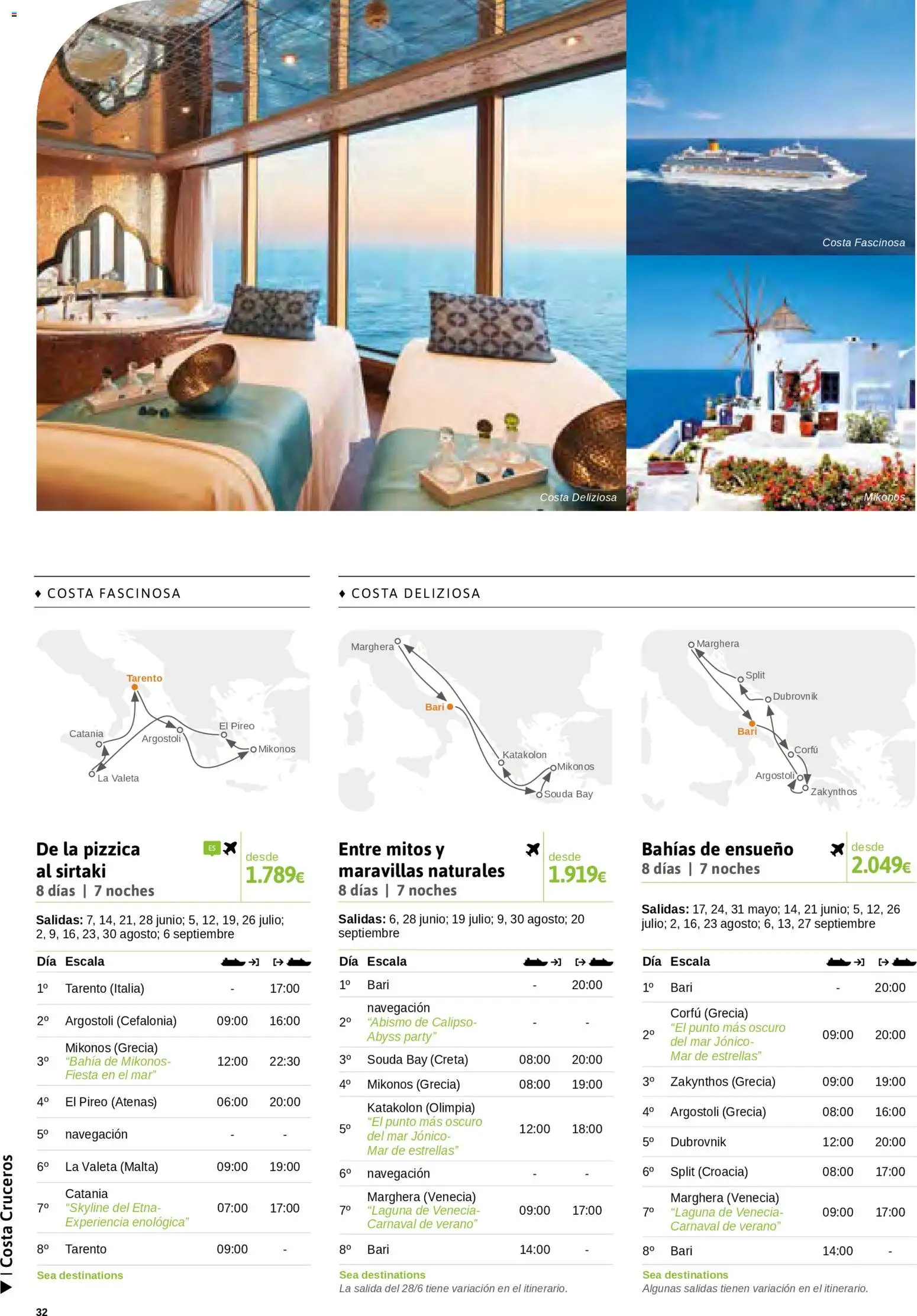 Viajes El Corte Inglés Cruceros marítimos │ válido desde el 01/01/2026 | Página: 33 | Productos: Navegación