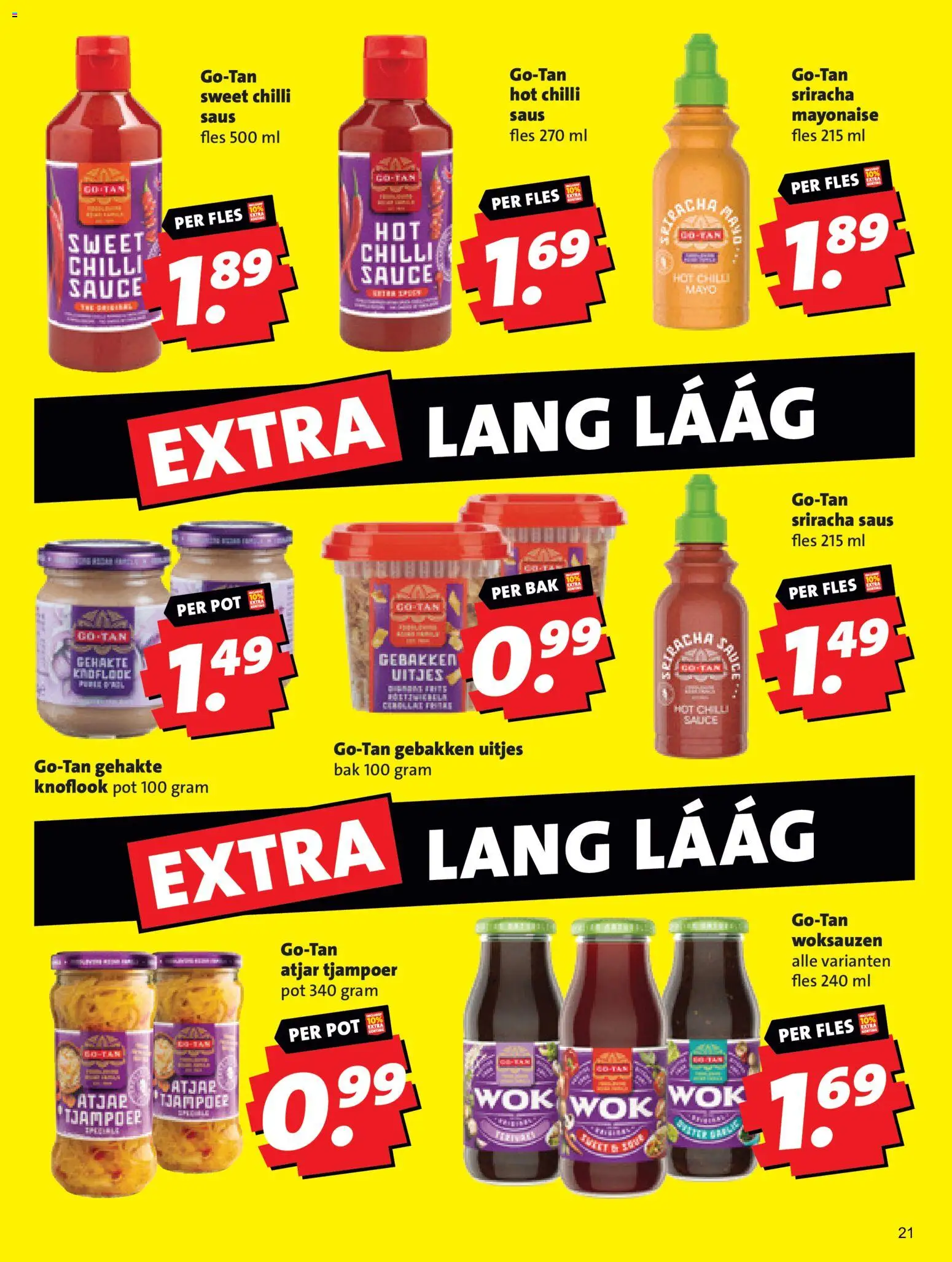 {H1} | Pagina: 21 | Producten: Pot, Fles, Saus, Knoflook