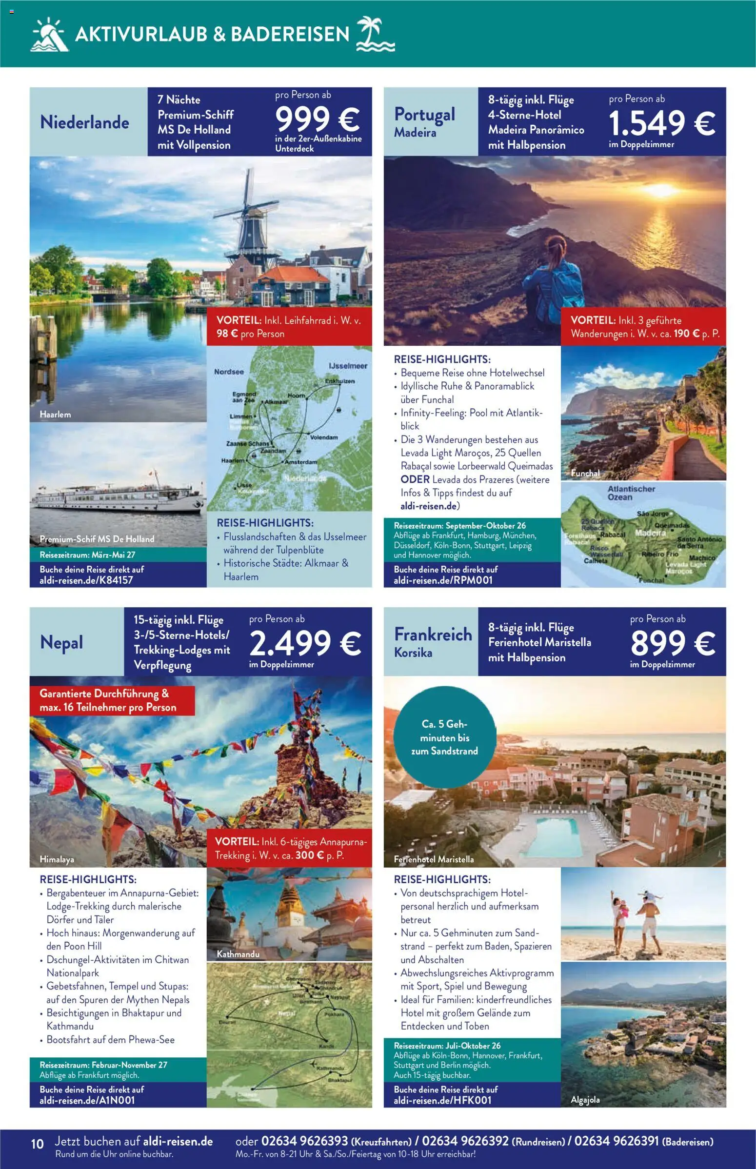 Aldi Reisen Reisemagazin – gültig ab 01.07.2026 | Seite: 10 | Produkte: Spiel, Uhr