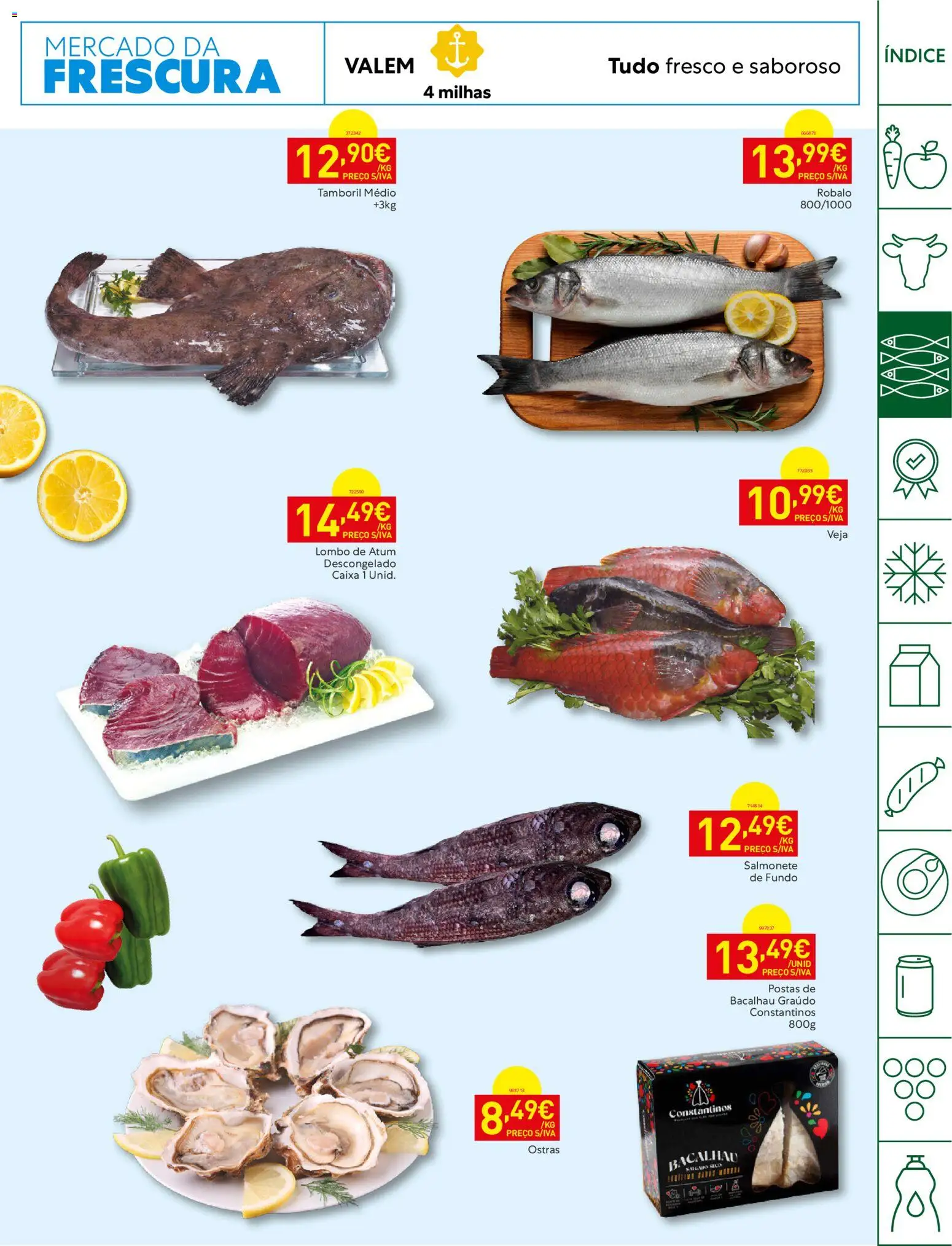 Recheio Horeca Madeira │ válido de 22/09/2026 | Página: 7 | Produtos: Atum, Ostras, Caixa, Tamboril
