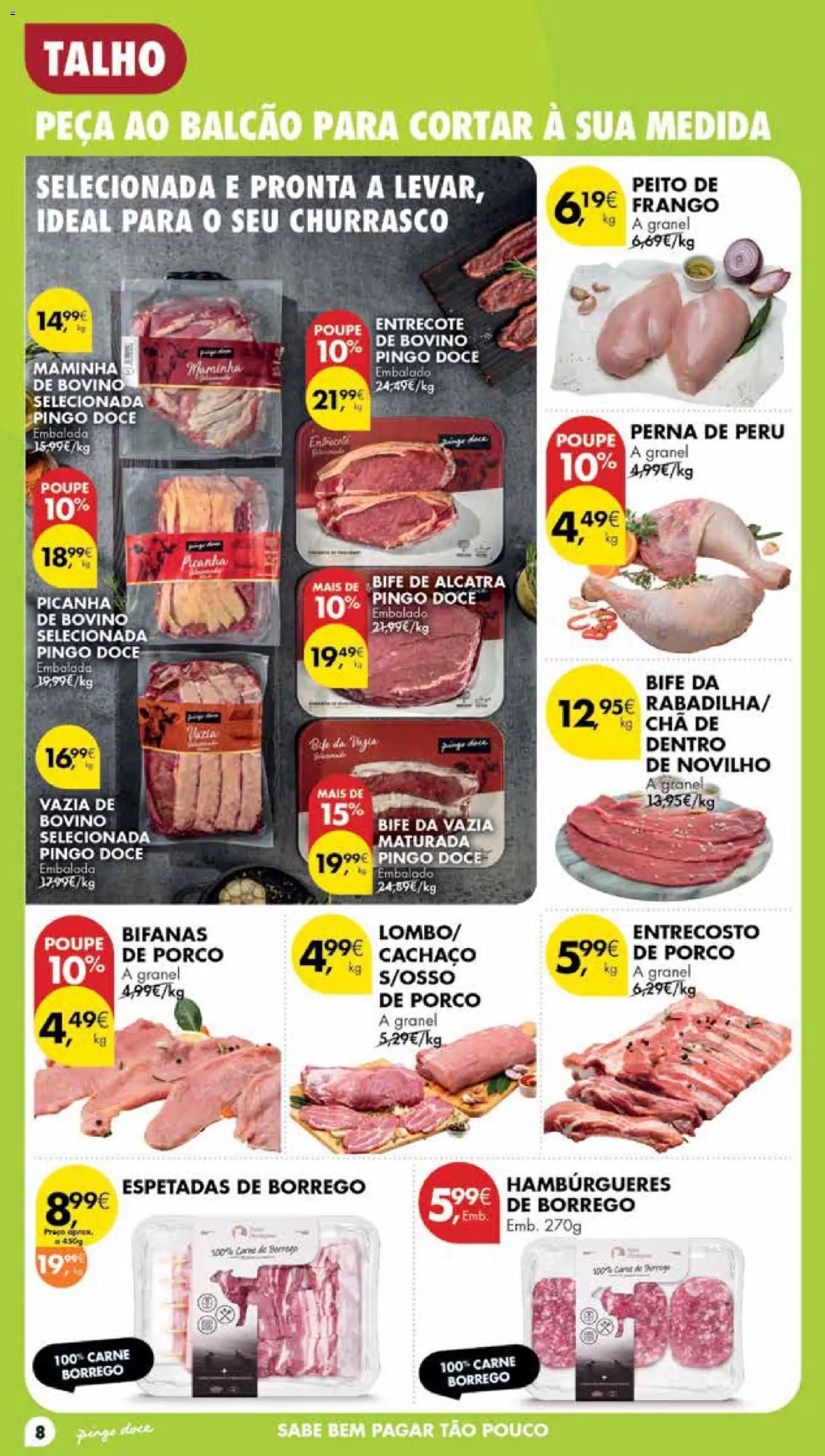 Pingo Doce Poupe Esta Semana Madeira │ válido de 04/08/2026 | Página: 8 | Produtos: Frango, Peru, Chá, Carne