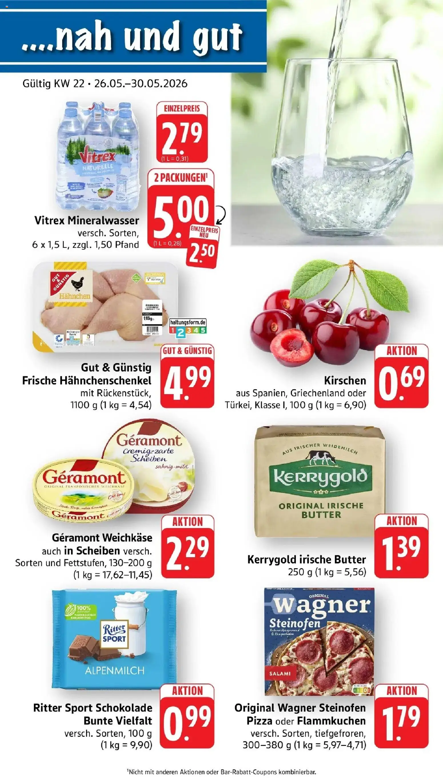 nah & gut Prospekt Neuhofen – gültig ab 26.05.2026 | Seite: 1 | Produkte: Geramont, Butter, Schokolade, Kirschen