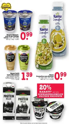PROTEIN QUARK CREME, Protein Quark Creme, 25g Protein/Becher ab 27.04.2026 gültig | Seite: 49 | Produkte: Milch, Rama cremefine, Creme, Sahne