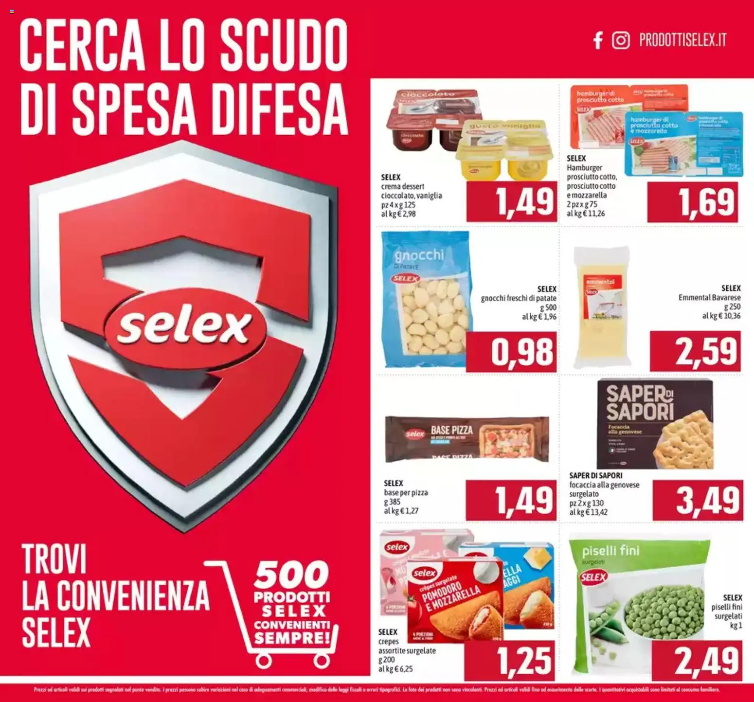 Volantino Emisfero del 11.06.2026 | Pagina: 21 | Prodotti: Cioccolato, Patate, Piselli, Emmental