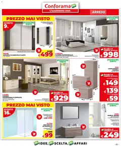 Anteprima del volantino Conforama volantino valido a partire dal 24/08/2026 | Pagina: 11 | Prodotti: Letto contenitore, Box doccia, Ghiaccio, Appendiabiti