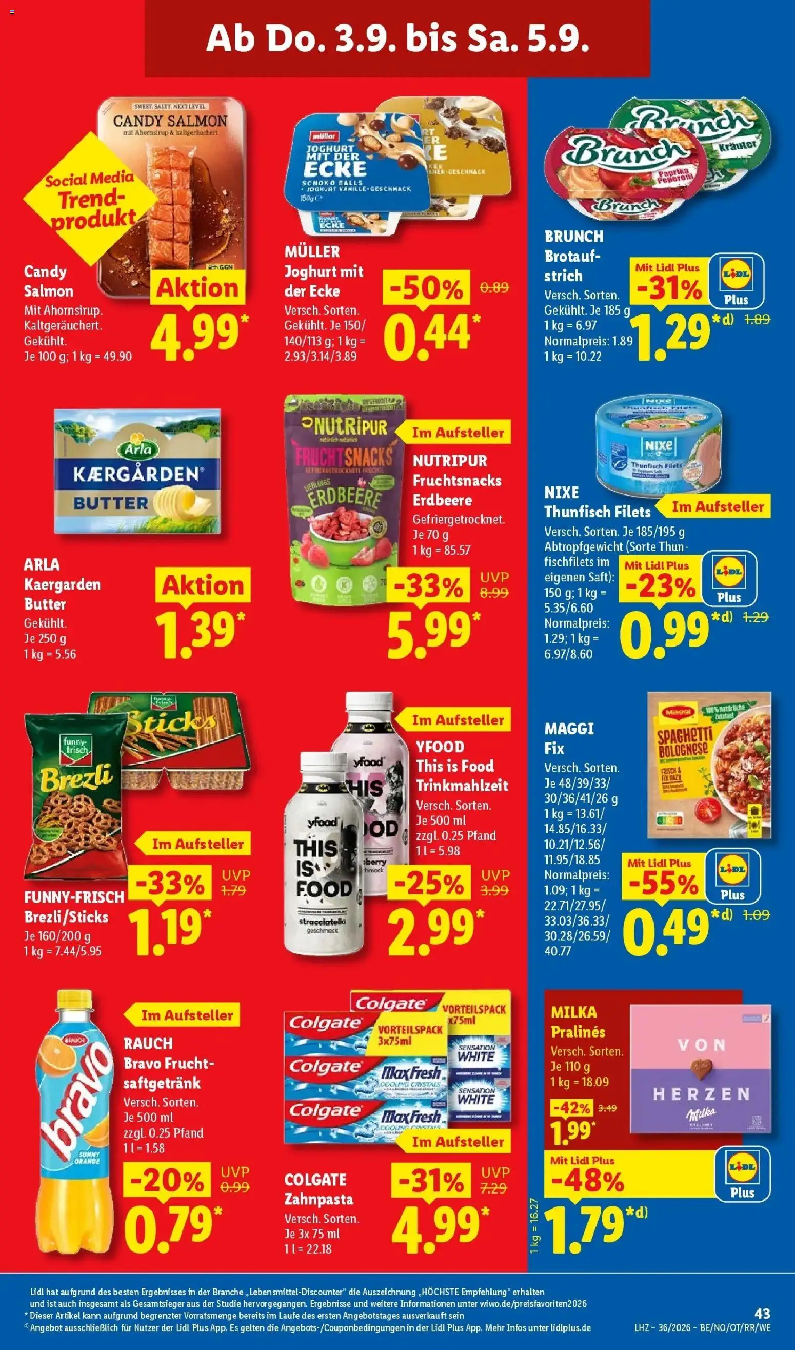 Lidl Prospekt Wahlstedt (ab 31.08.2026) zum Blättern » Angebote | Seite: 69 | Produkte: Maggi, Milka, YFood, Saft