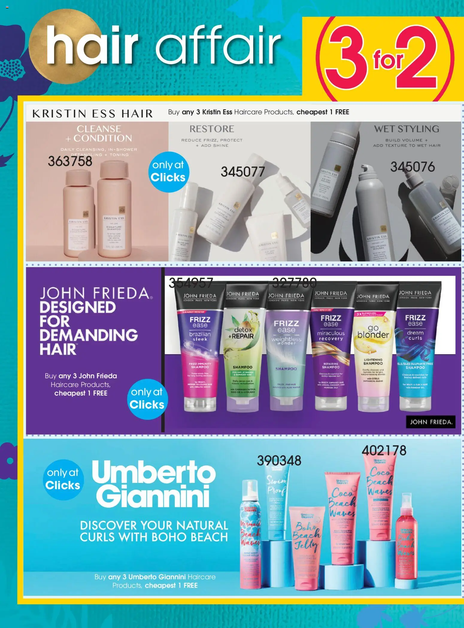 New Clicks catalogue – valid from 21.05.2026 | Page: 48 | Products: Oil, Shampoo, Conditioner, Water