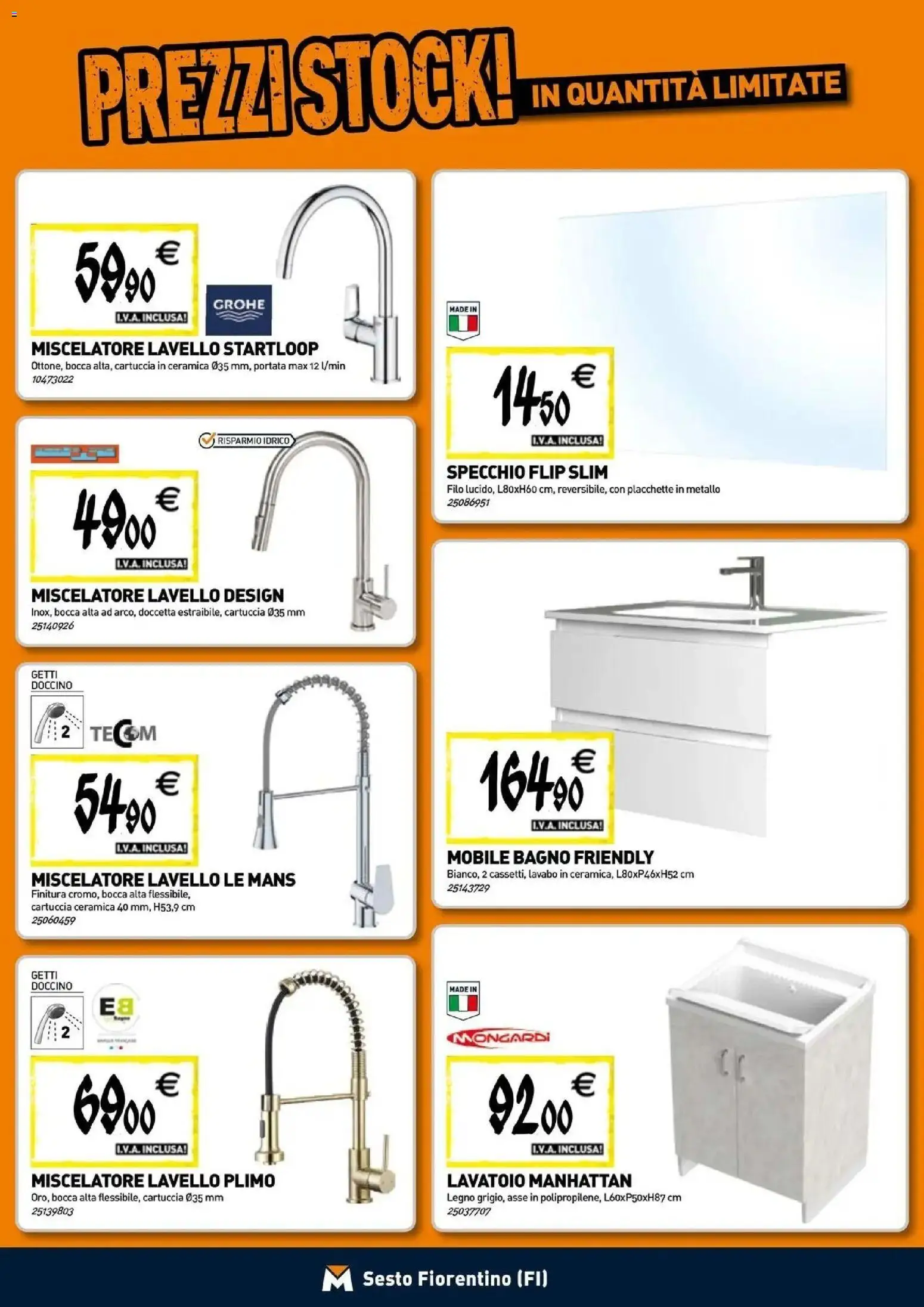 Volantino TECNOMAT del 24/09/2026 | Pagina: 5 | Prodotti: Mobile, Miscelatore, Bagno, Specchio