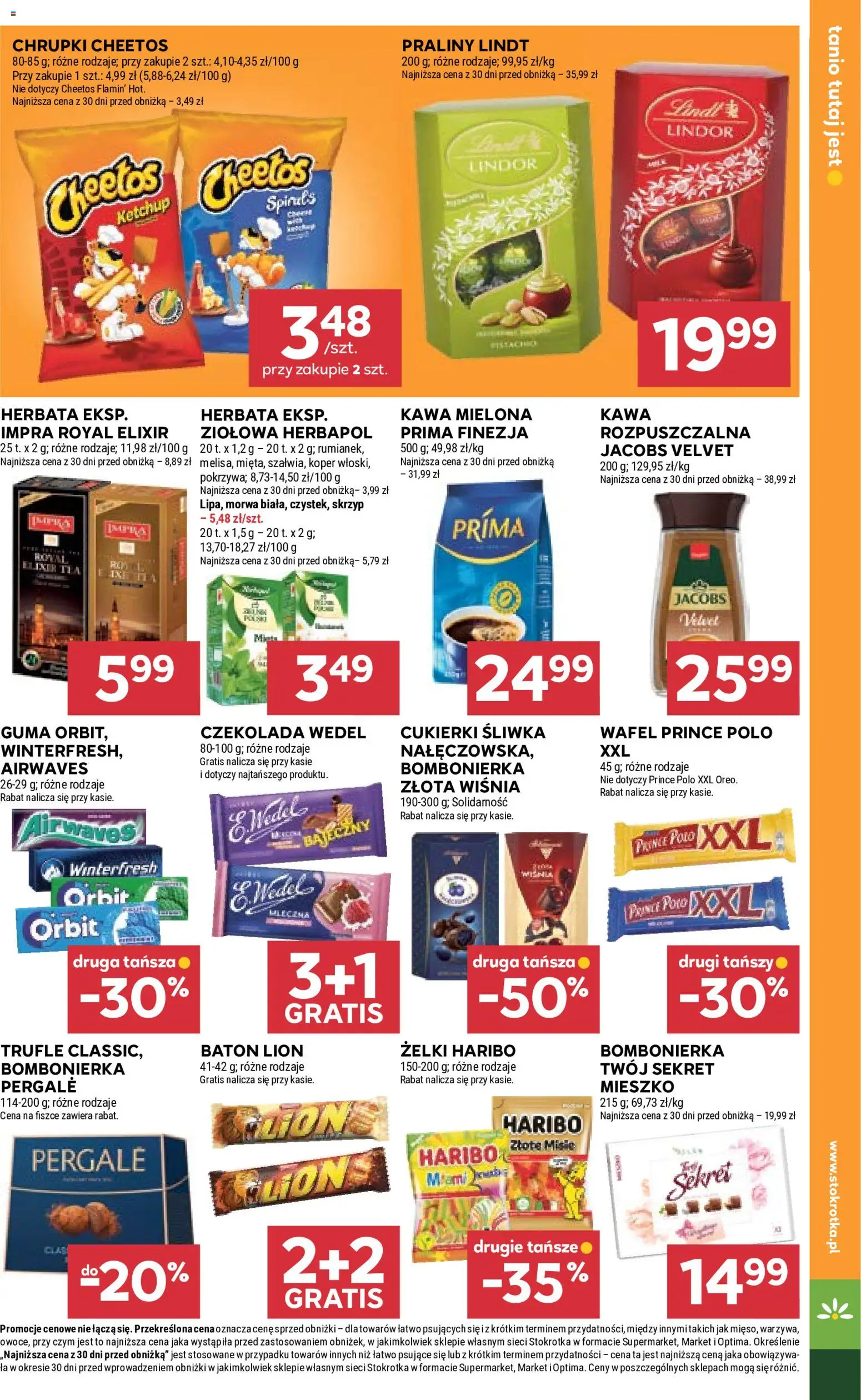 Stokrotka gazetka - Market od 08.10.2026 | Strona: 17 | Produkty: Chrupki, Praliny, Żelki, Herbata