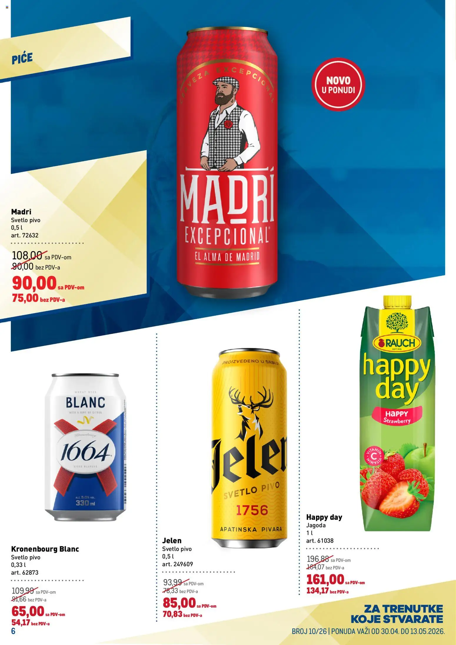 Metro katalog - važi od 30.04.2026 | Strana: 6 | Proizvode: Jagoda, Pivo