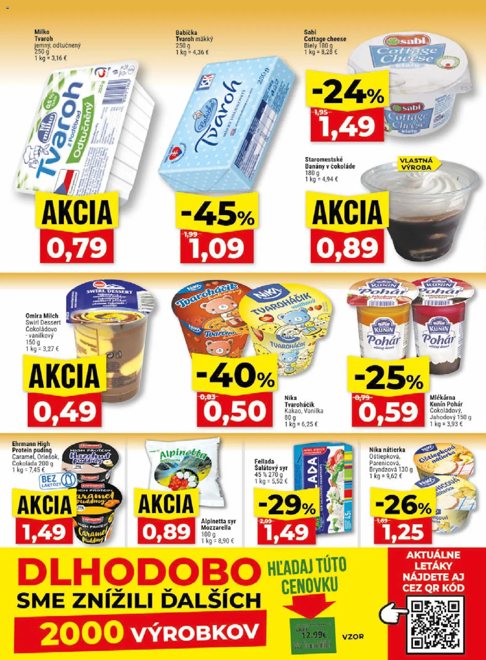 Nové Klas akcie – leták je platný od 14.09.2026 | Strana: 10 | Produkty: Banány v čokoláde, Mozzarella, Nátierka, Cottage cheese