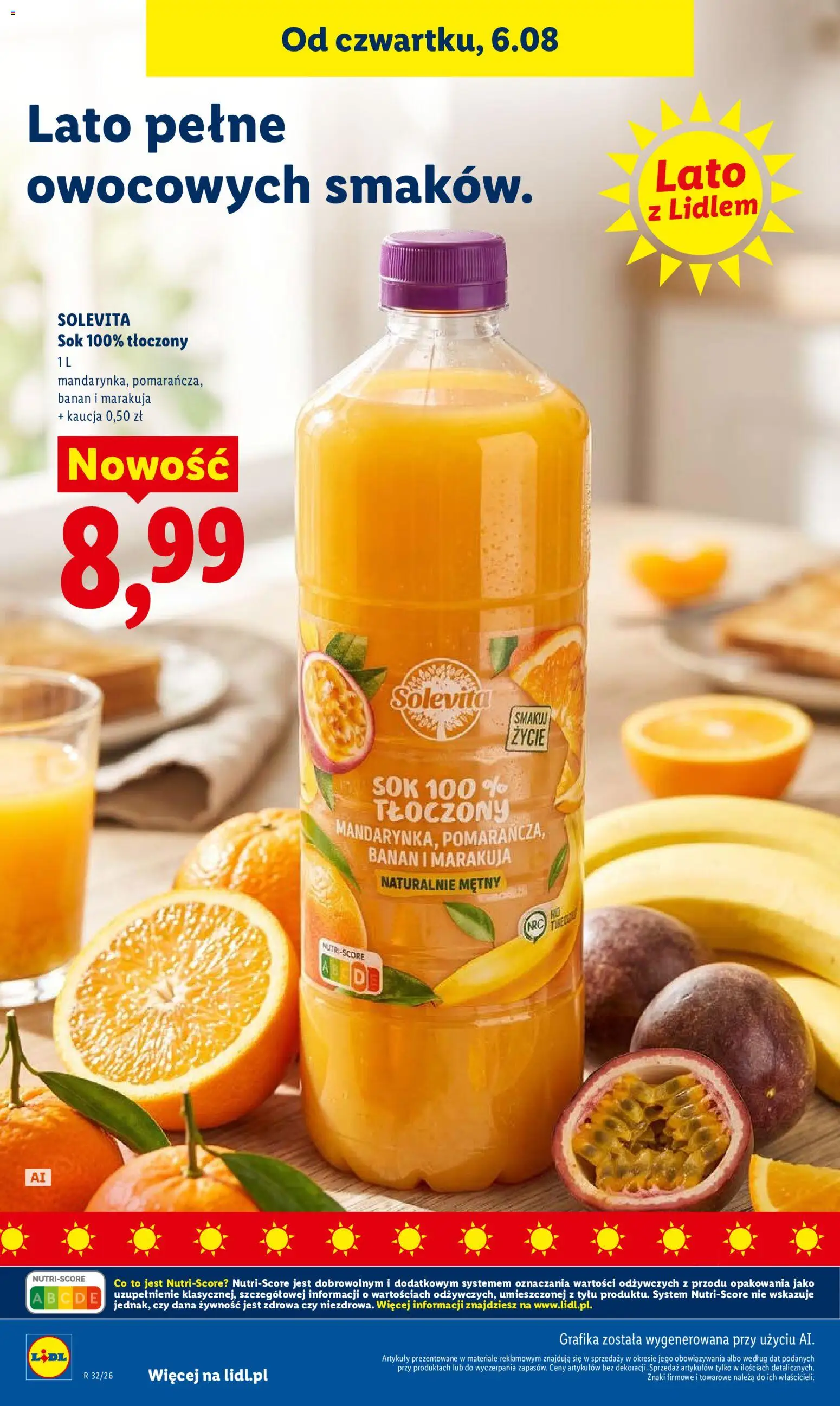 Lidl Polsko leták od 06.08.2026 | Strana: 70 | Produkty: Banán, Solevita, Marakuja
