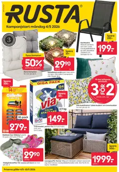 Rusta erbjudanden - Förhandsvisning av reklamblad från butik Rusta aktuell från 04.05.2026