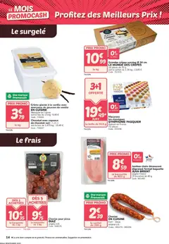Promocash - Prévisualisation de Promocash catalogue valide à partir de 28.05.2026 | Page: 14 | Produits: Macarons, Chocolat, Pizza, Crème