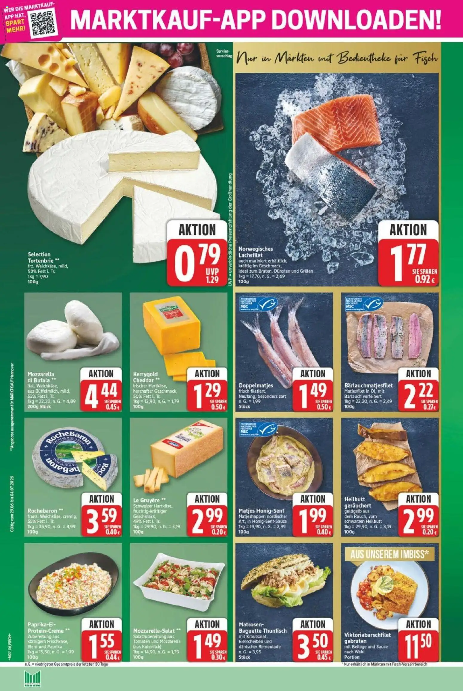 Marktkauf Prospekt – gültig ab 29.06.2026 | Seite: 6 | Produkte: Thunfisch, Baguette, Fisch, Paprika