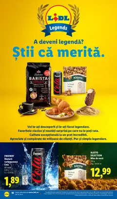 Ofertele Lidl valabile de la 21.09.2026 | Pagină: 16 | Produse: Cola, Cappuccino, Freeway, Zahăr