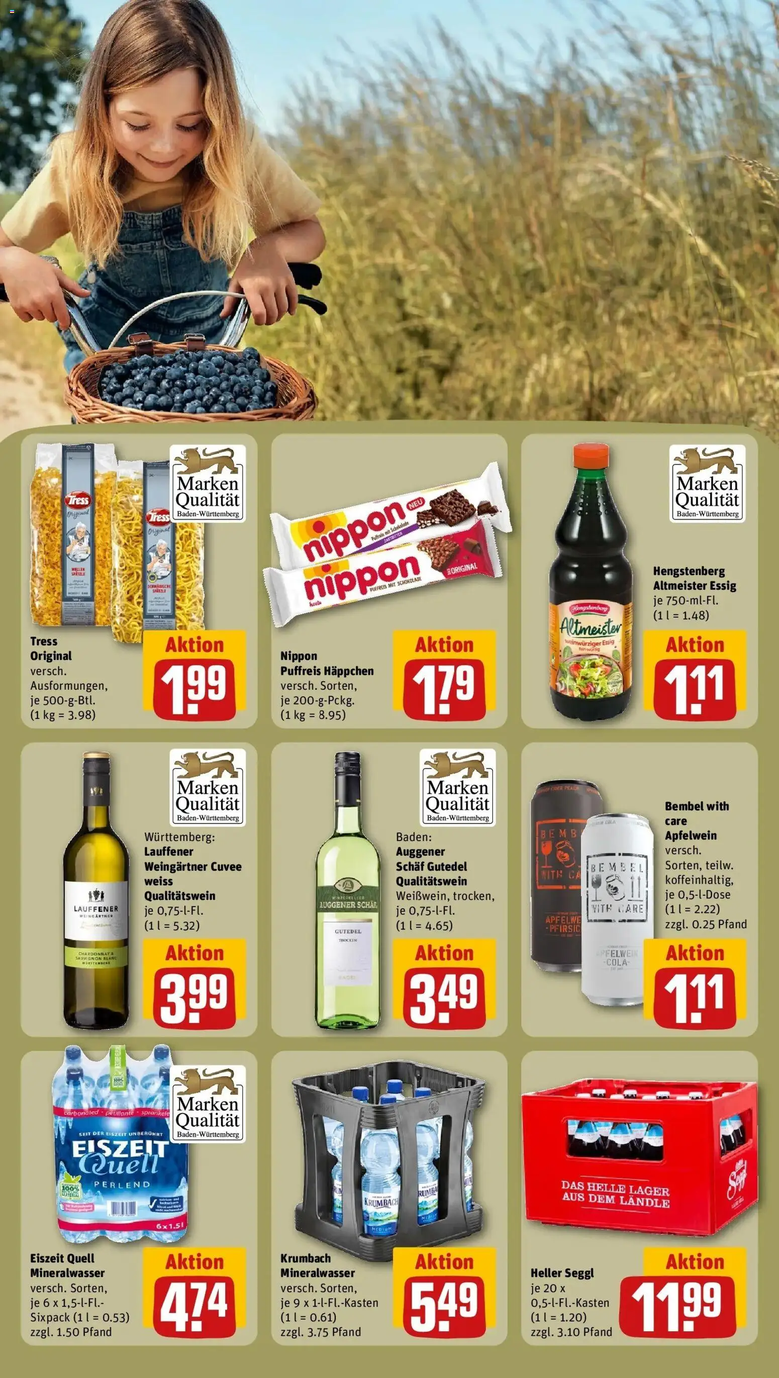 REWE Prospekt ab 24.08.2026 zum Blättern » Angebote | Seite: 21 | Produkte: Cola, Schokolade, Essig, Mineralwasser