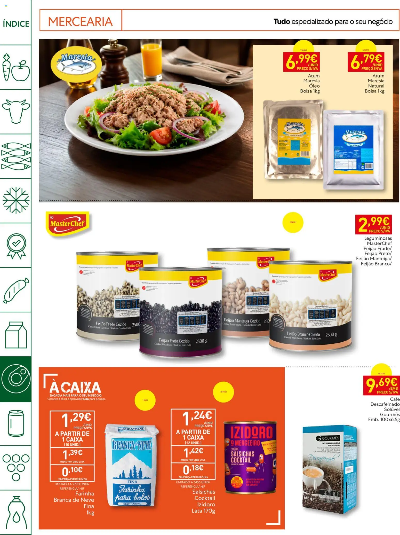 Recheio Horeca Madeira │ válido de 07/07/2026 | Página: 22 | Produtos: Atum, Bolsa, Manteiga, Café