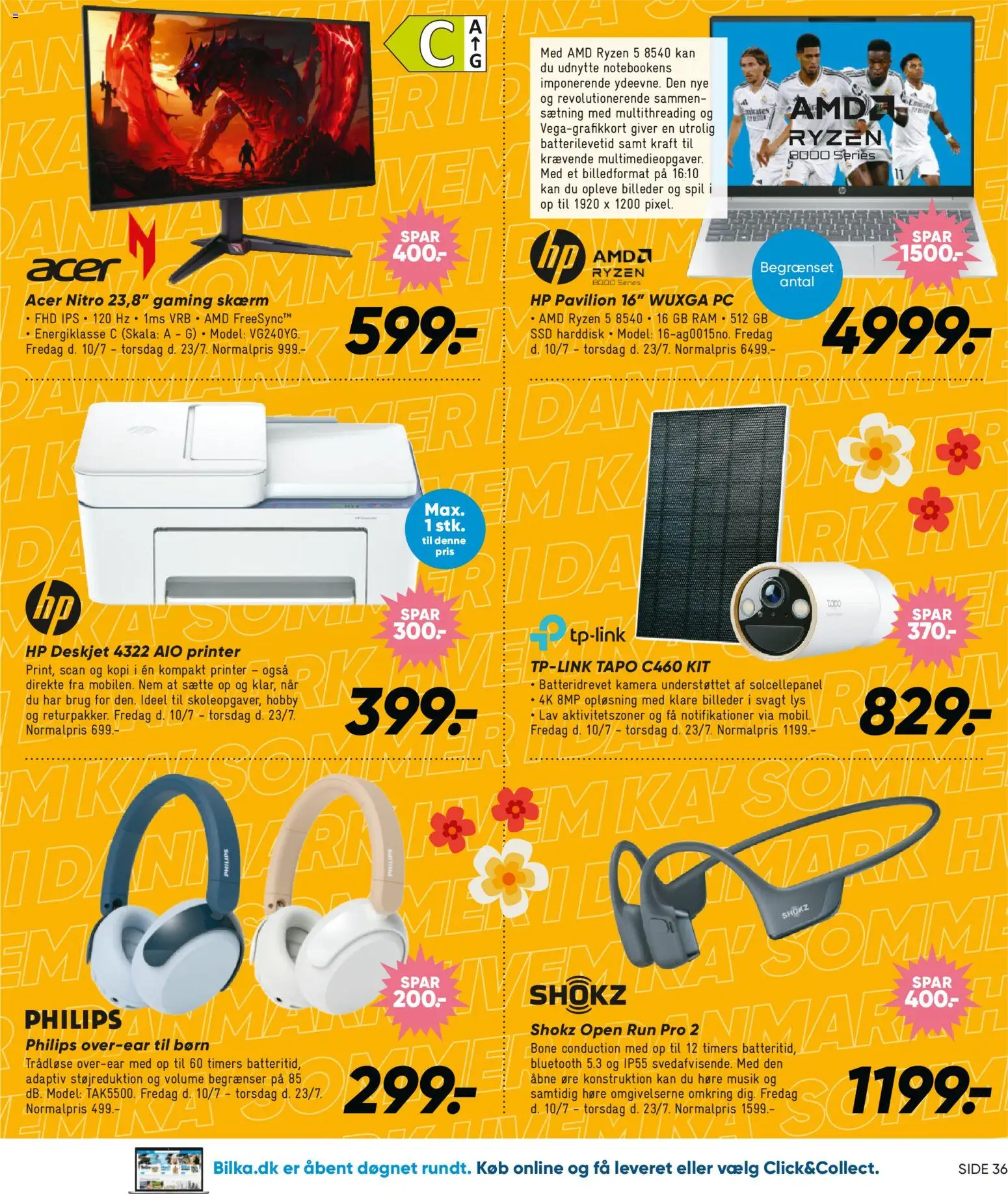 Bilka tilbudsavis – gyldig fra 10/07/2026 | Side: 18 | Produkter: Skærm, Gaming Skærm, Kamera, SSD