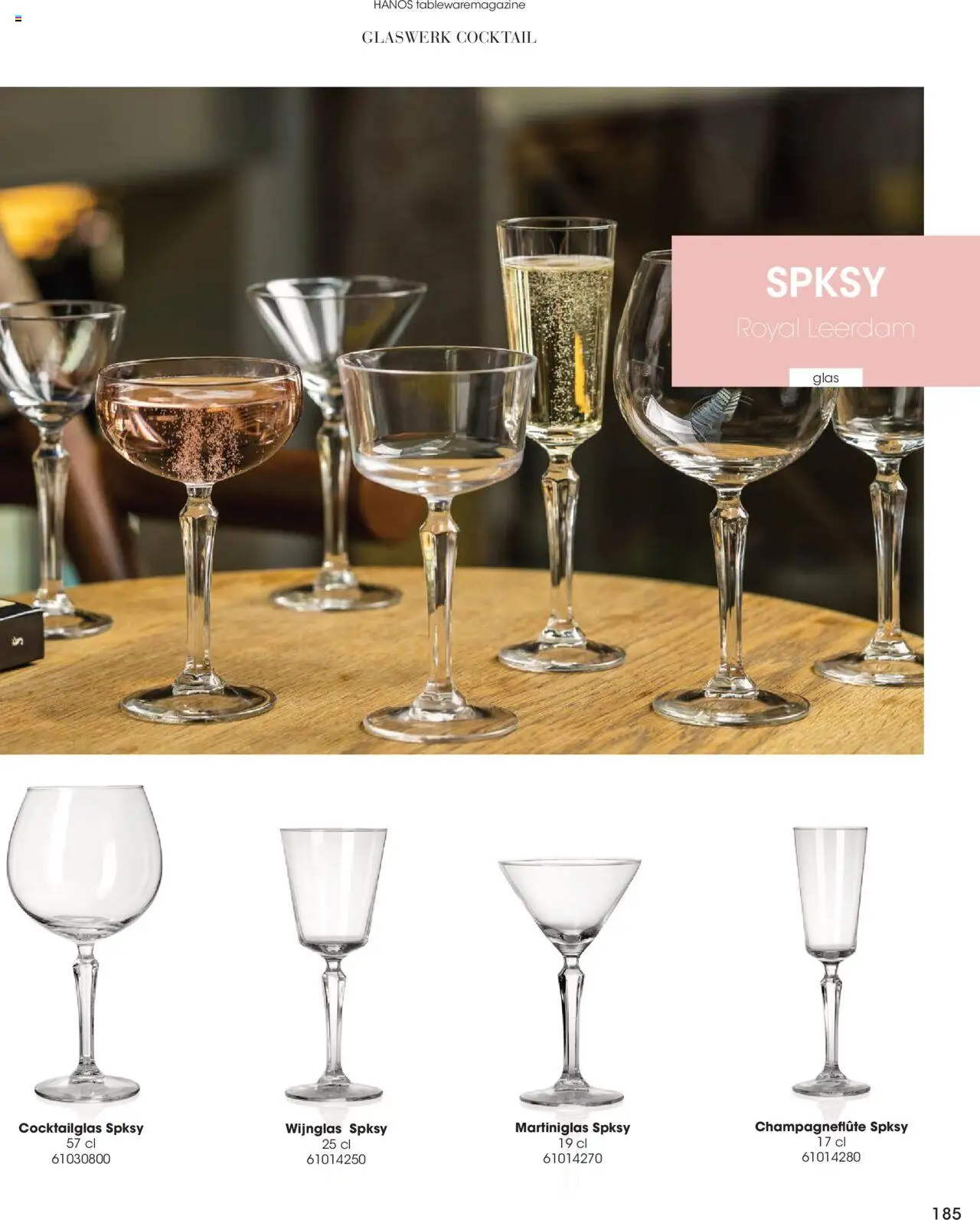 {H1} | Pagina: 185 | Producten: Glas
