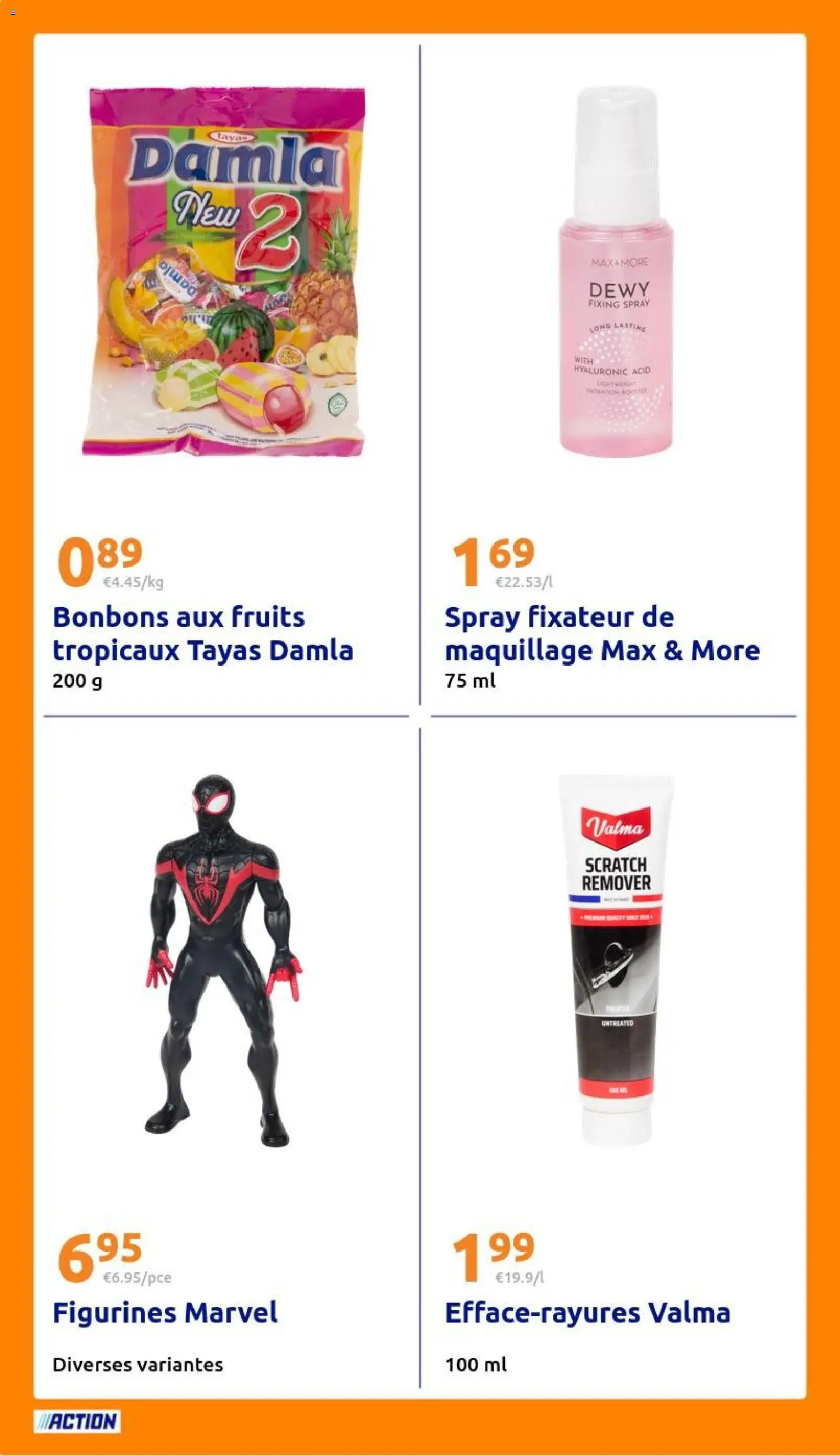 {H1} | Page: 22 | Produits: Fixateur, Spray fixateur, Fruits, Bonbons