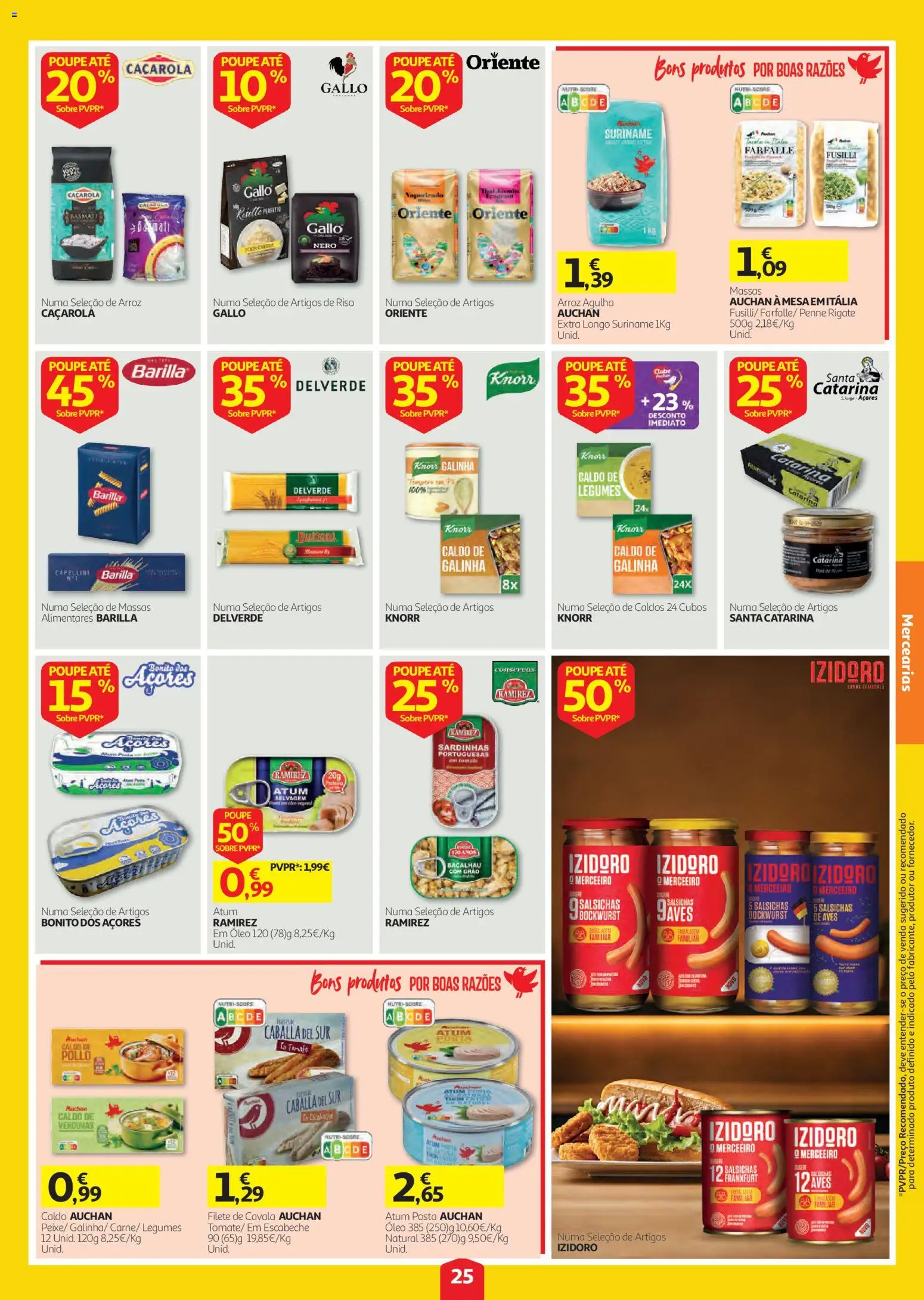 Auchan folheto │ válido de 03/09/2026 | Página: 25 | Produtos: Atum, Legumes, Sardinhas, Mesa