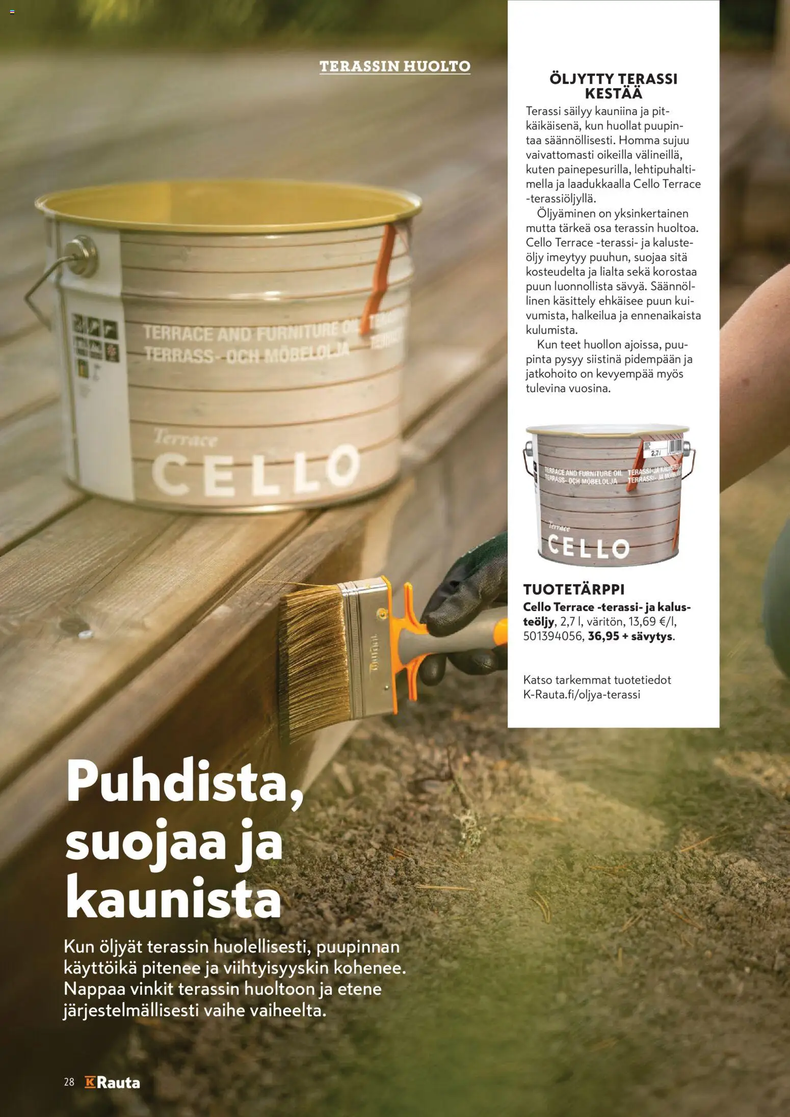 K-Rauta tarjoukset - Pihalla – voimassa 01/04/2026 alkaen | Sivu: 28 | Tuotteet: Öljy