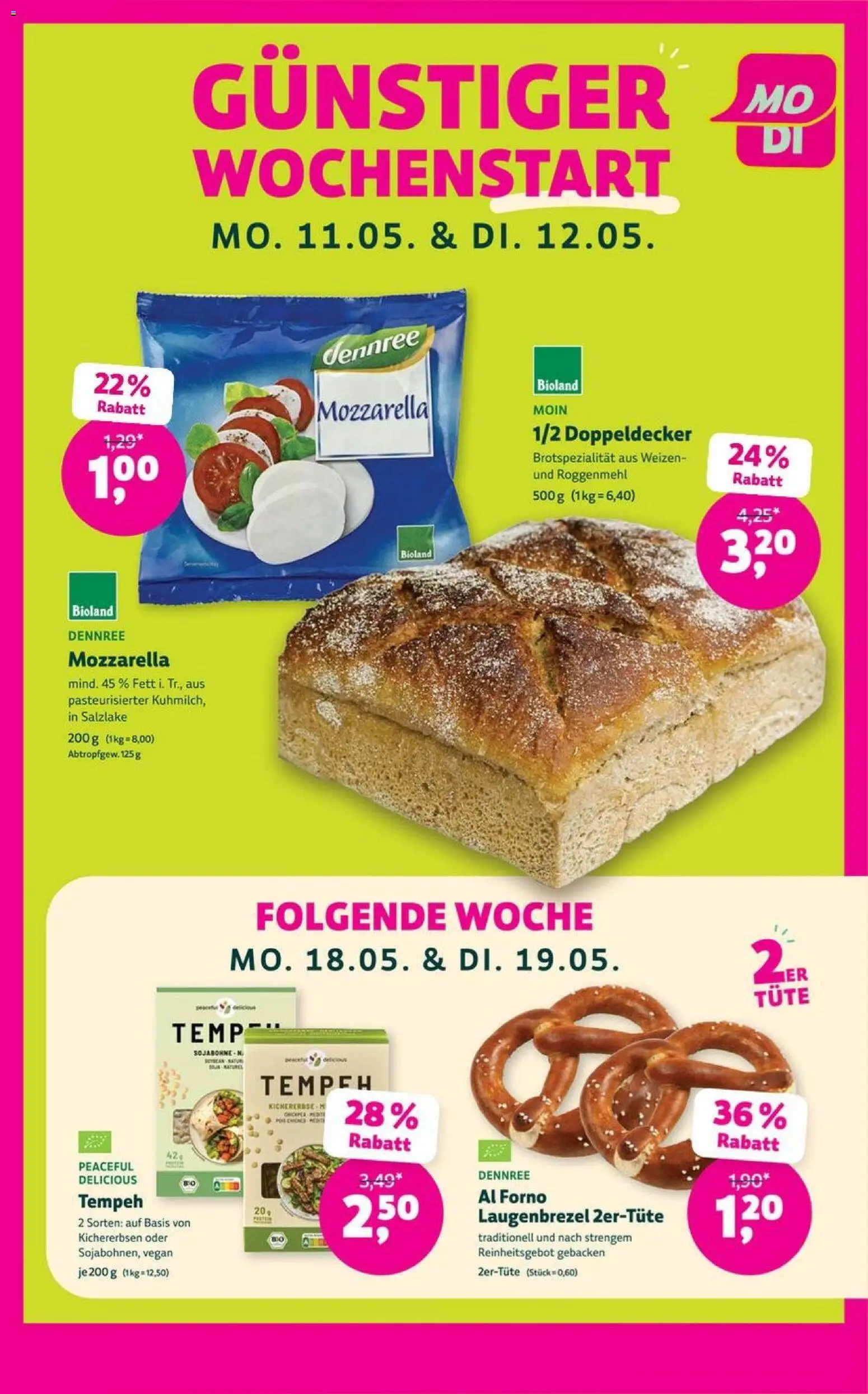 Denns BioMarkt Angebote – gültig ab 06.05.2026 | Seite: 5 | Produkte: Mozzarella