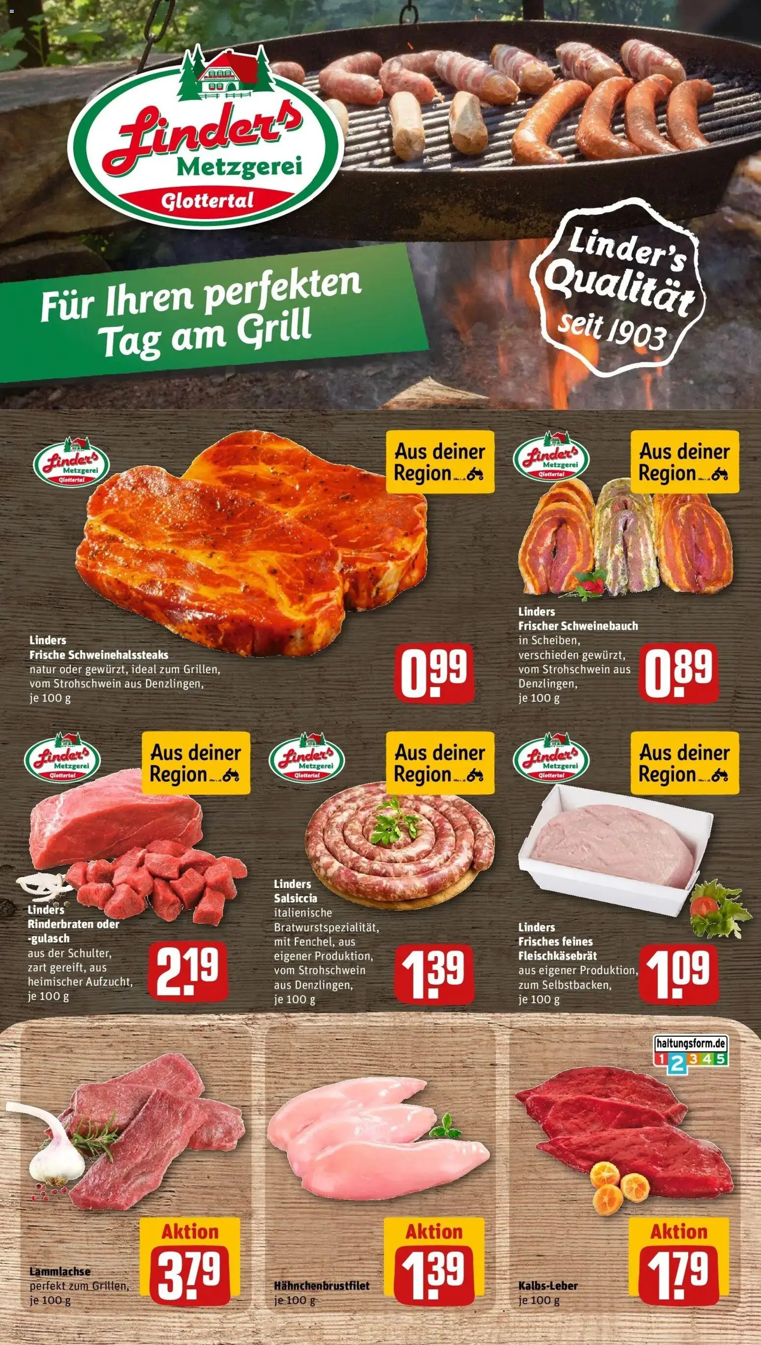 REWE Prospekt ab 10.08.2026 zum Blättern » Angebote | Seite: 6 | Produkte: Rinderbraten, Grill, Kalbsleber, Gulasch