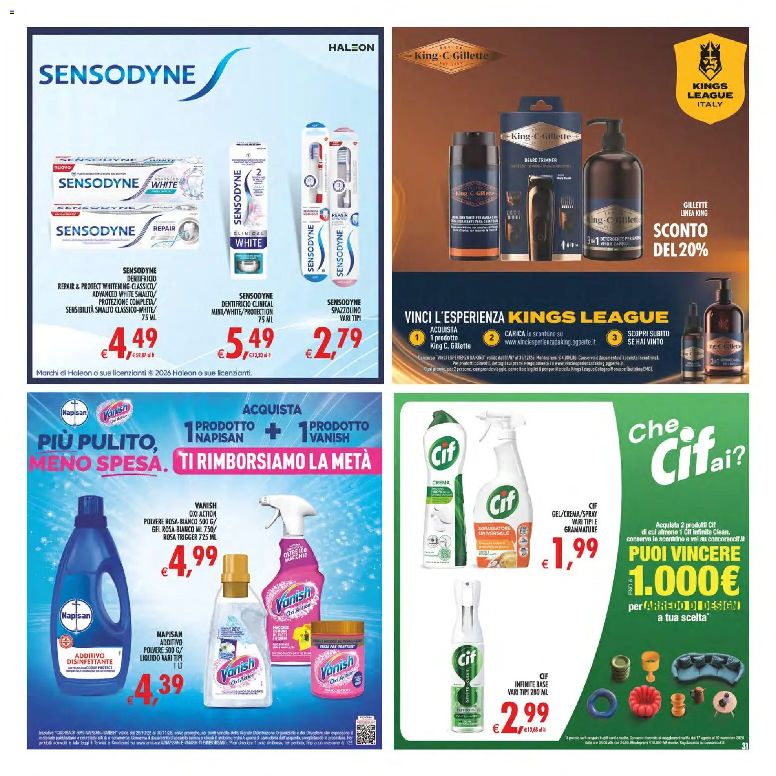 Volantino Decò del 23/10/2026 | Pagina: 38 | Prodotti: Dentifricio, Spazzolino, Smacchiatore, Sgrassatore