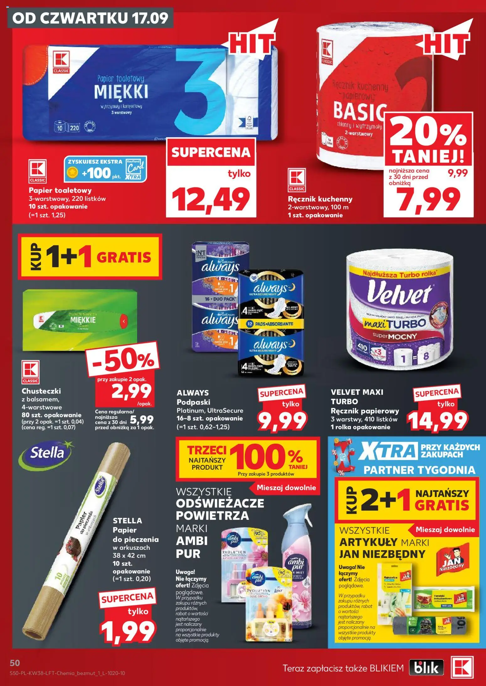Kaufland Polsko leták od 17.09.2026 | Strana: 50 | Produkty: Velvet