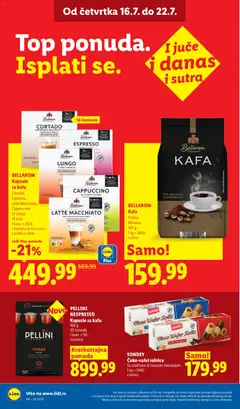 PELLINI NESPRESSO Kapusle za kafu, 160 g 30 komada - pregled Lidl kataloga - važi od 16.07.2026 | Strana: 30