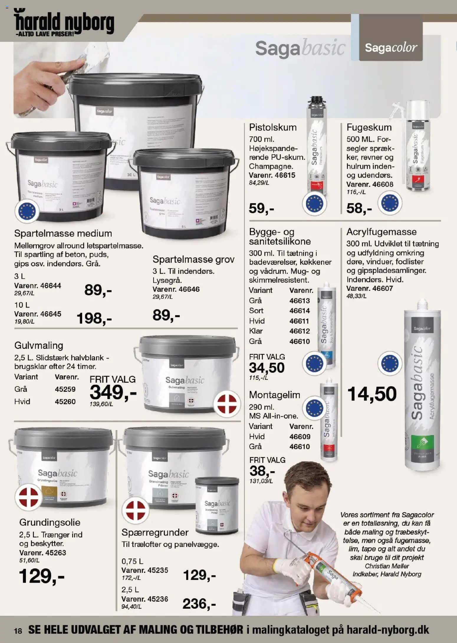 Harald Nyborg tilbudsavis – gyldig fra 13/08/2026 | Side: 20 | Produkter: Spartelmasse, Maling