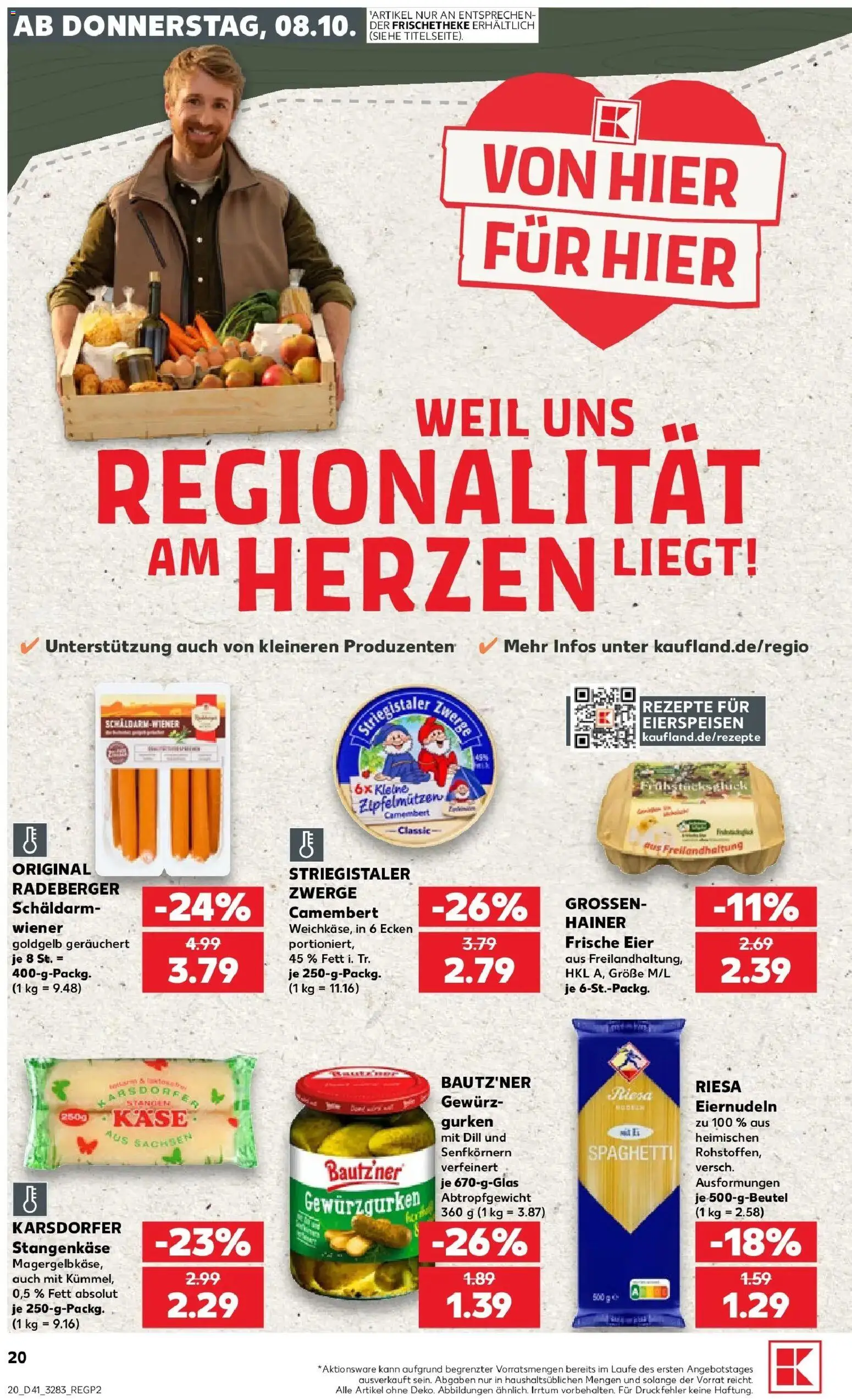 Prospekt Kaufland ab 05.10.2026 » Angebote Online zum Blättern | Seite: 30 | Produkte: Käse, Eier, Spaghetti, Dill