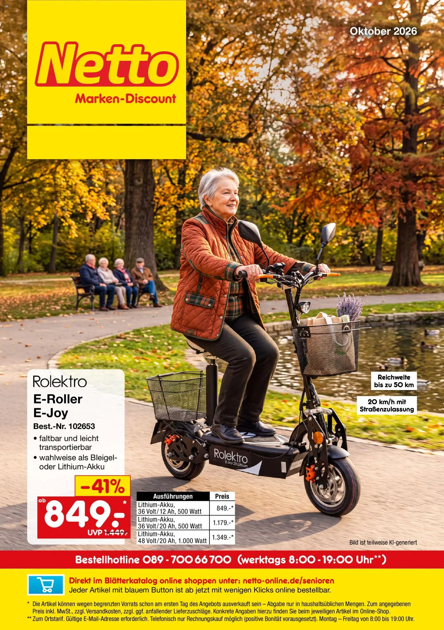 Netto Marken-Discount Online-Sonderangebote Herbstdeals – gültig ab 01.10.2026 | Seite: 1 | Produkte: Uhr